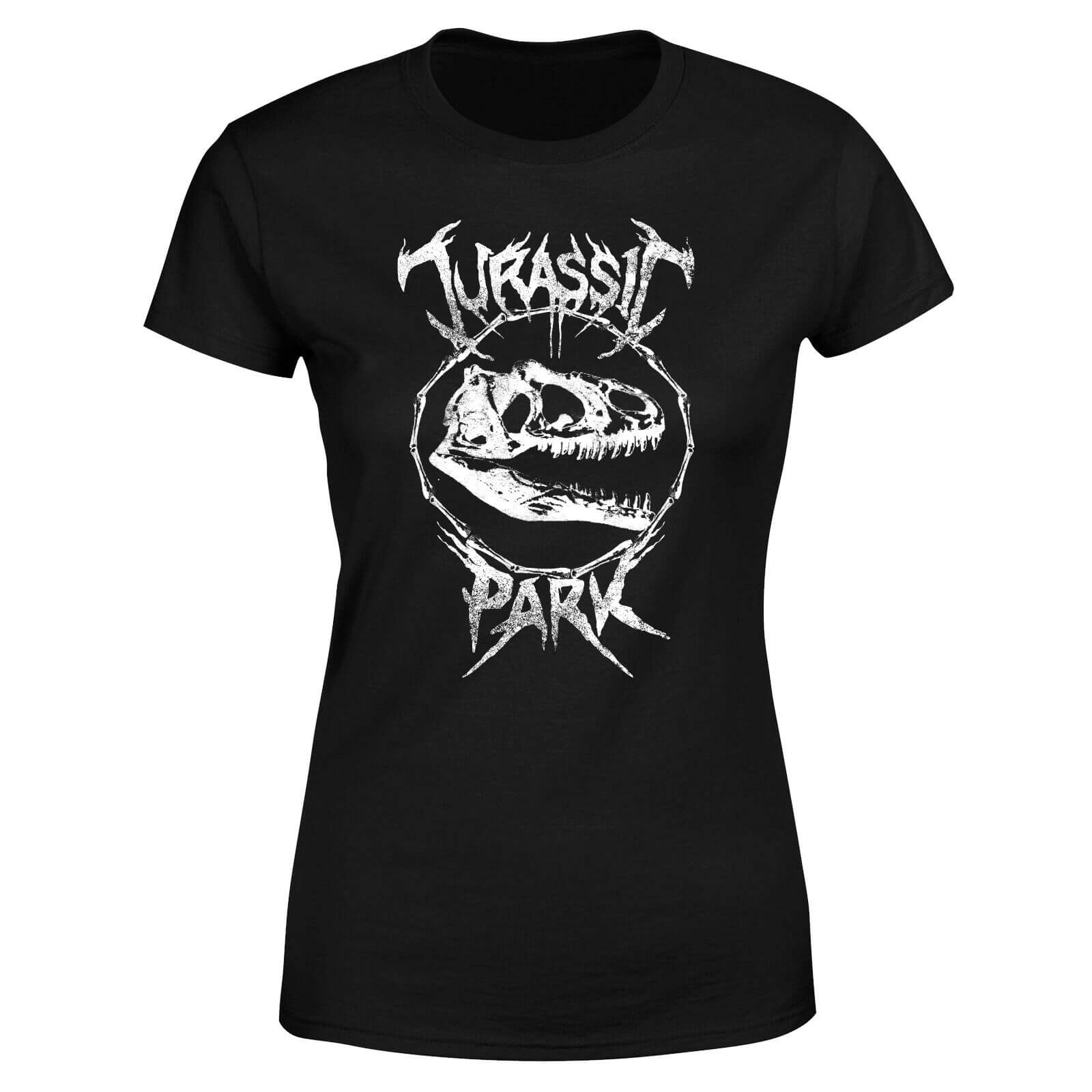T-Shirt Jurassic Park T-Rex Bones - Nero - Donna - M
