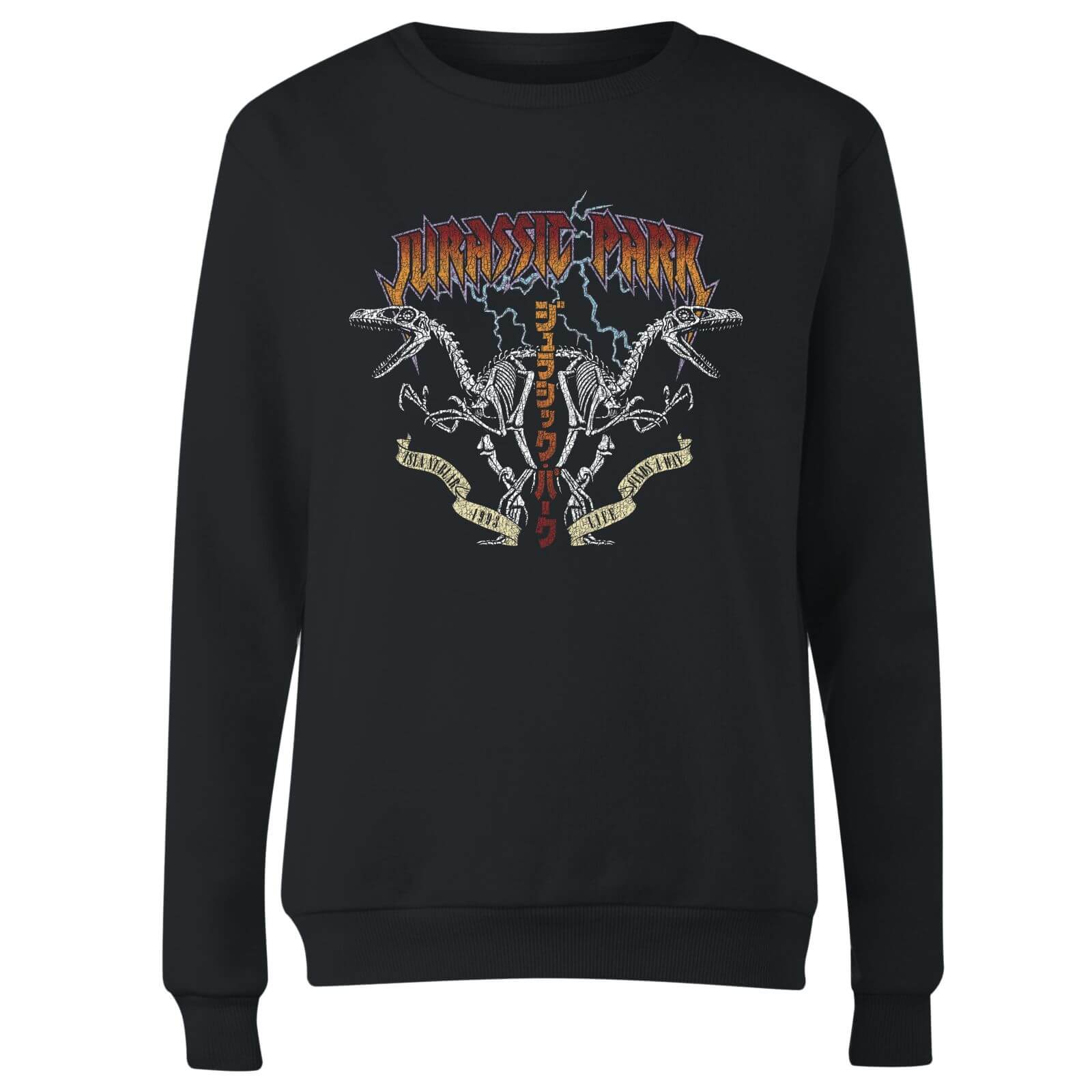 Jurassic Park Raptor Twinz Women's Sweatshirt - Black - S