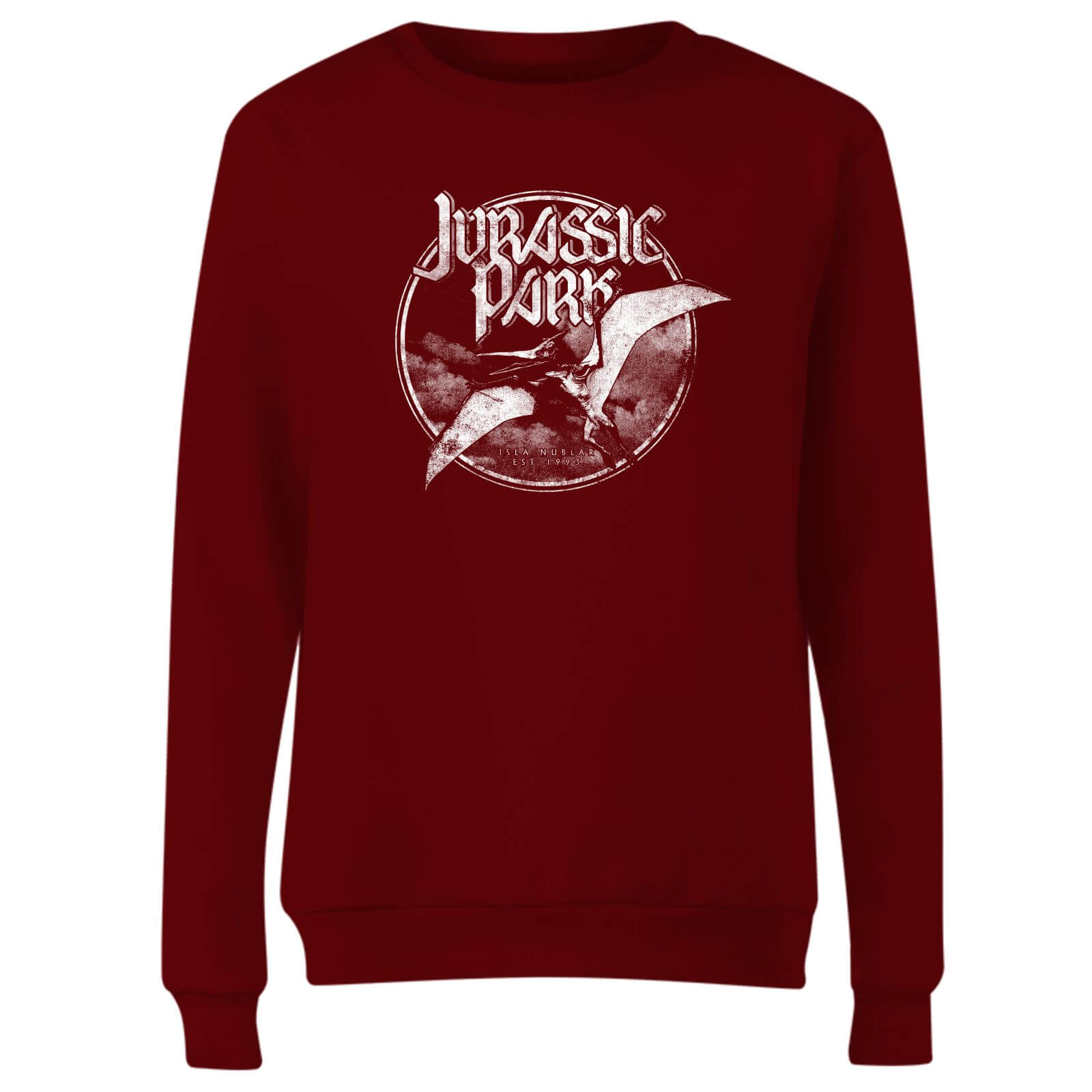 Jurassic Park Flying Threat Women's Sweatshirt - Burgundy - S