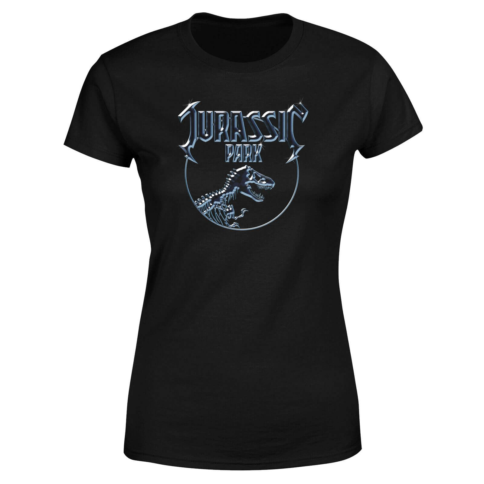 

T-Shirt Jurassic Park Logo Metal - Nero - Donna - 3XL