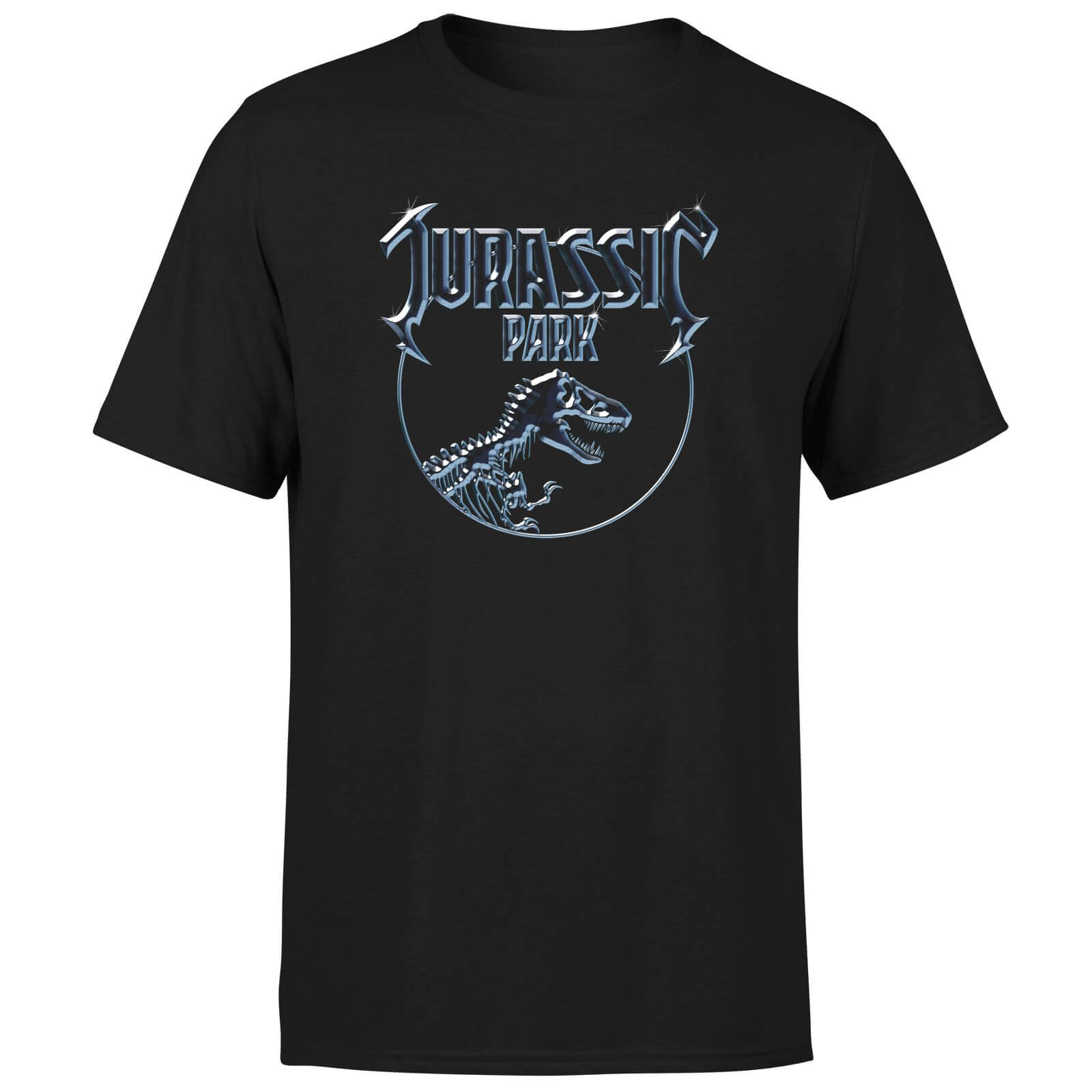 

T-Shirt Jurassic Park Logo Metal - Nero - Uomo - XS