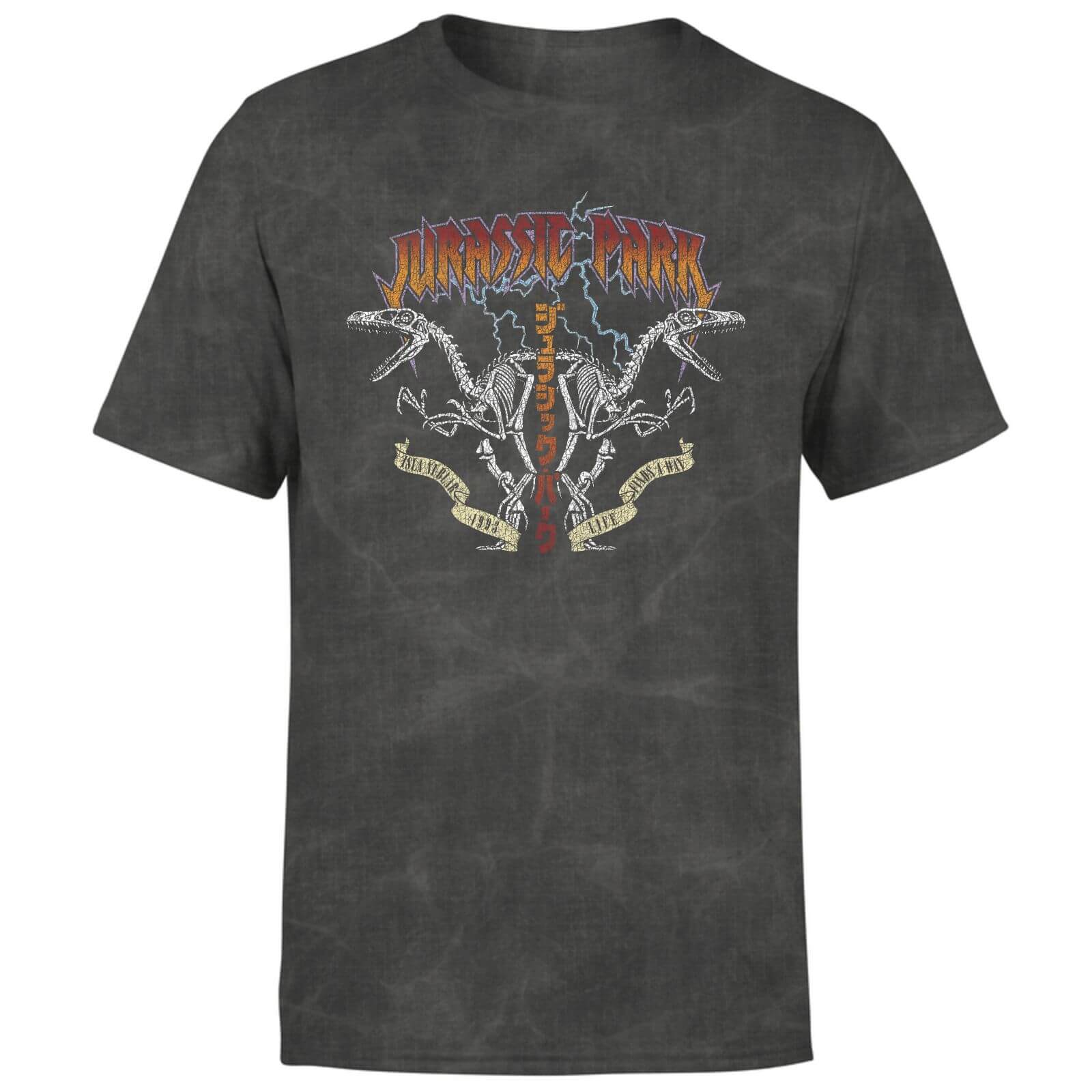 

T-shirt Jurassic Park Raptor Twinz - Noir délavé - Unisexe - XL