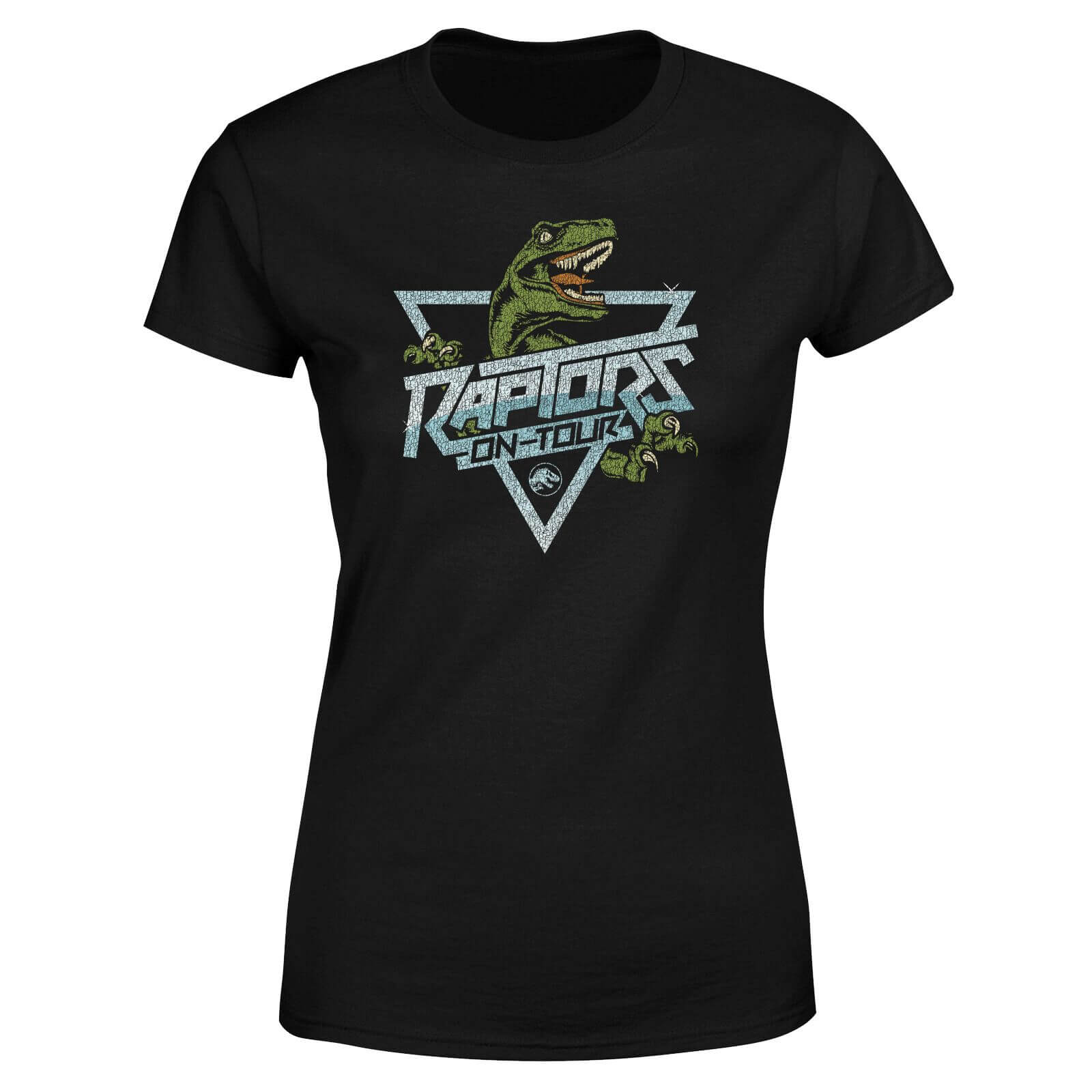 Jurassic Park Raptors On Tour Stroke Women's T-Shirt - Black - M