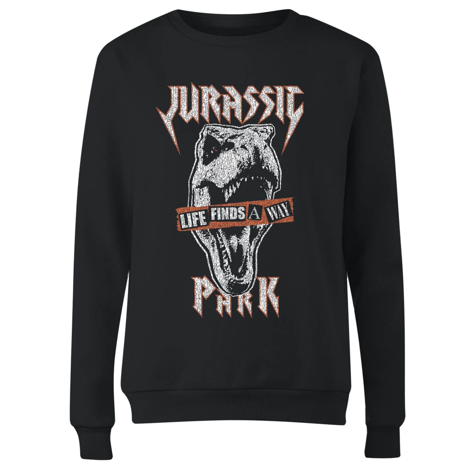 Jurassic Park Rex Punk Women's Sweatshirt - Black - S