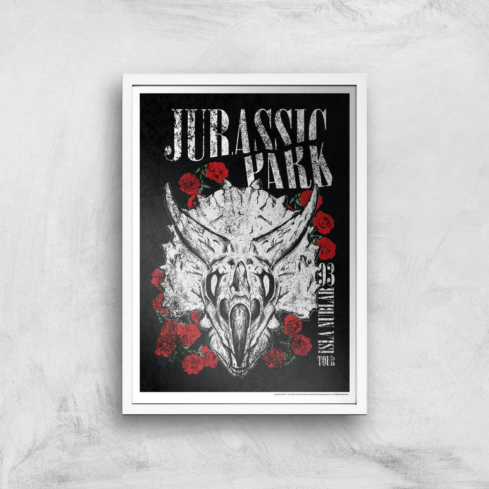 

Poster Artistico Jurassic Park Isla Nublar 93 - A2 - White Frame