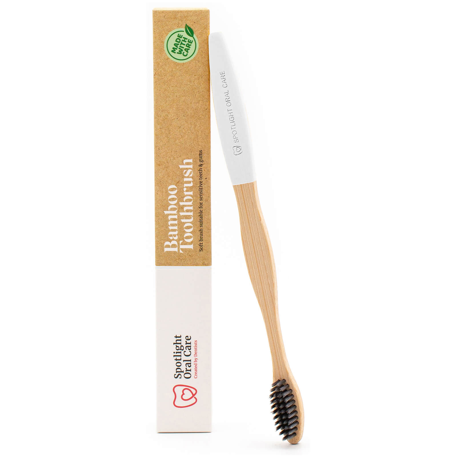 Spotlight Oral Care Bamboo Toothbrush - White