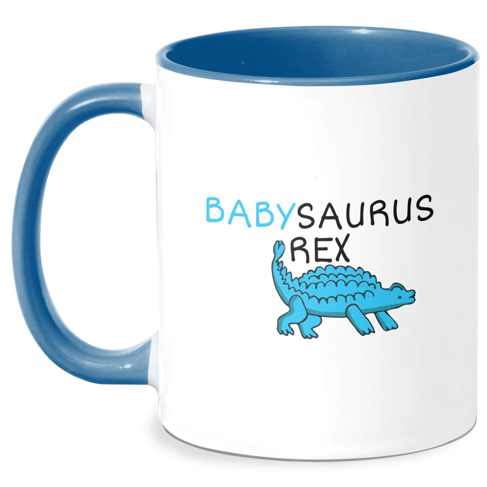 Babysaurus Rex Mug - White/Blue