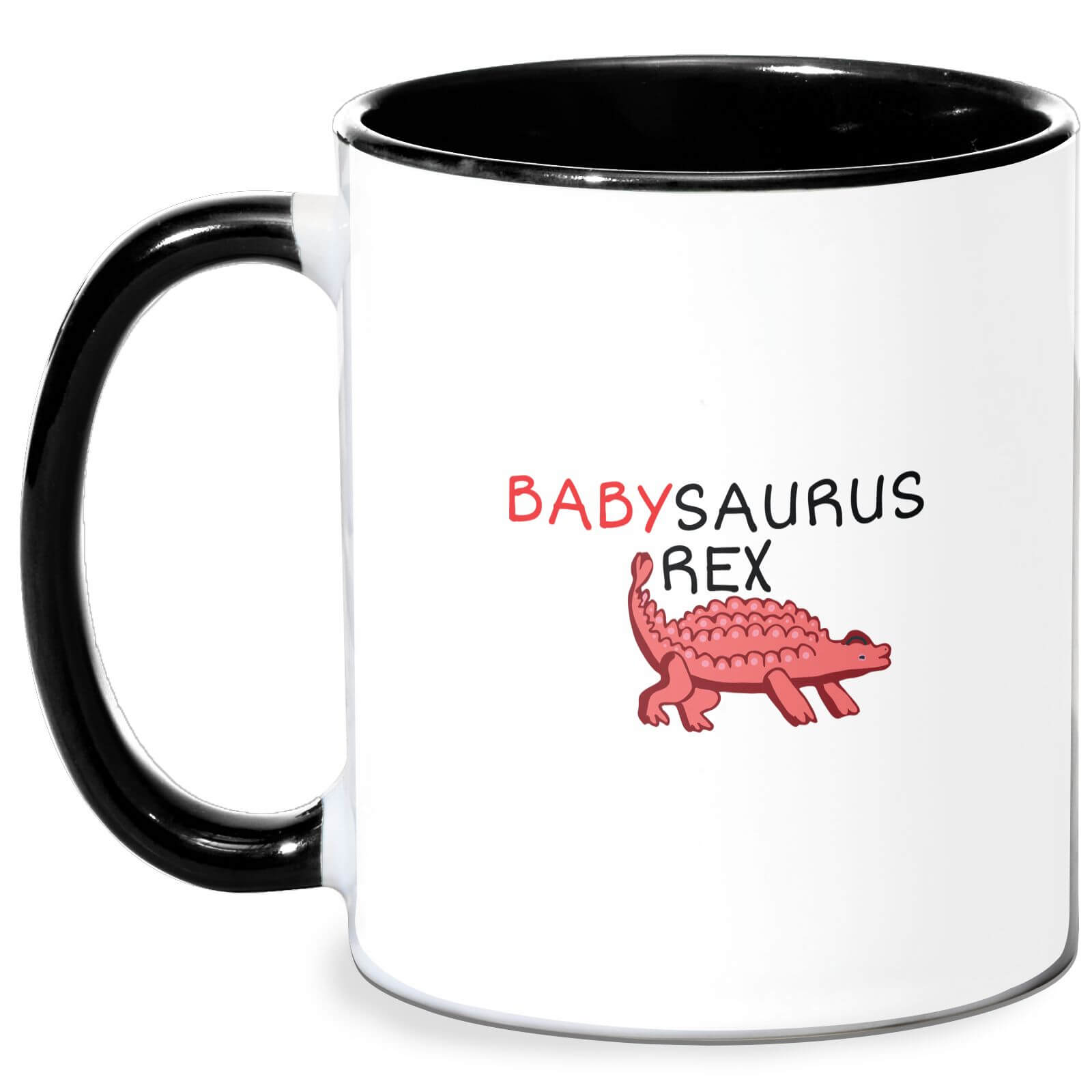 Babysaurus Mug - White/Black