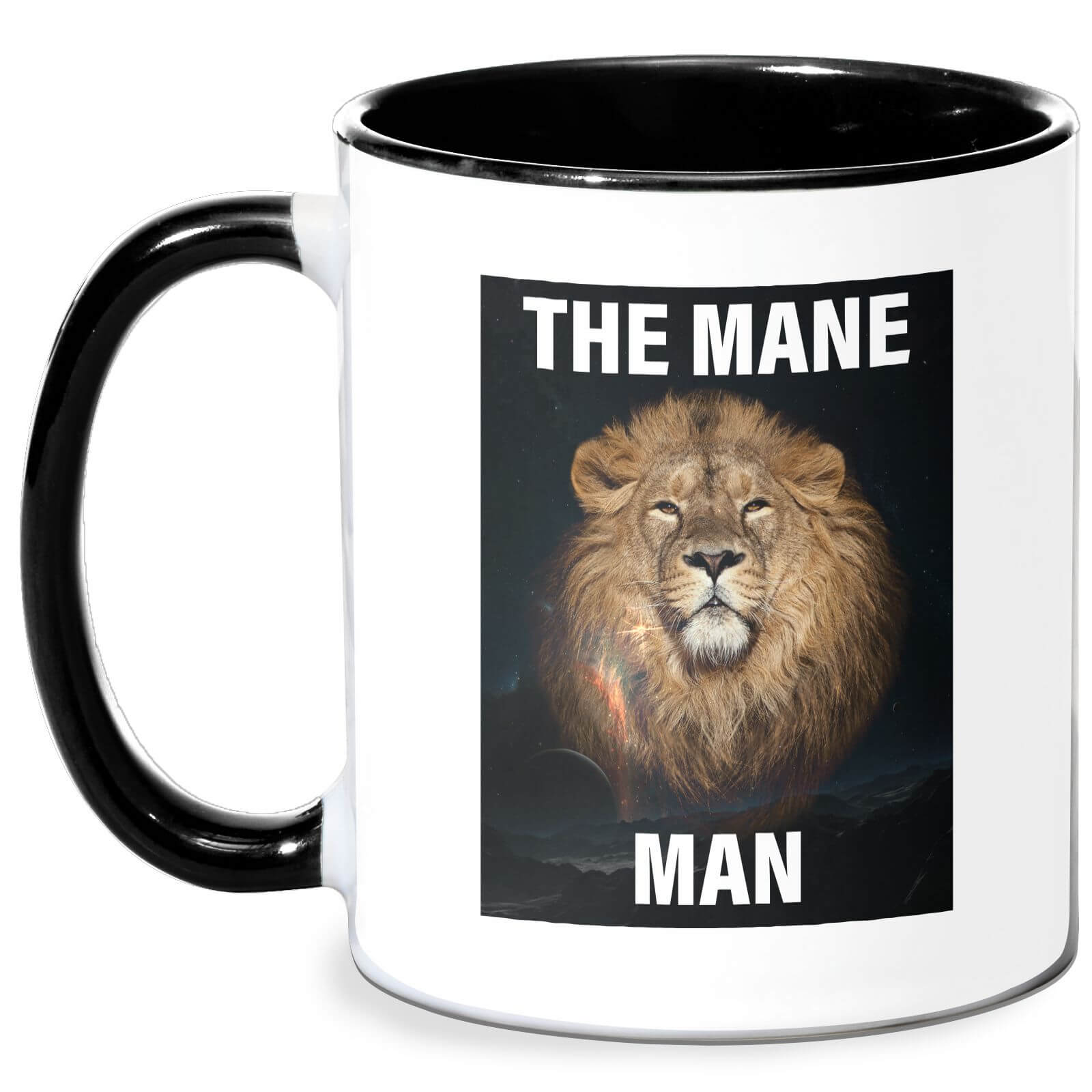 The Mane Man Mug - White/Black