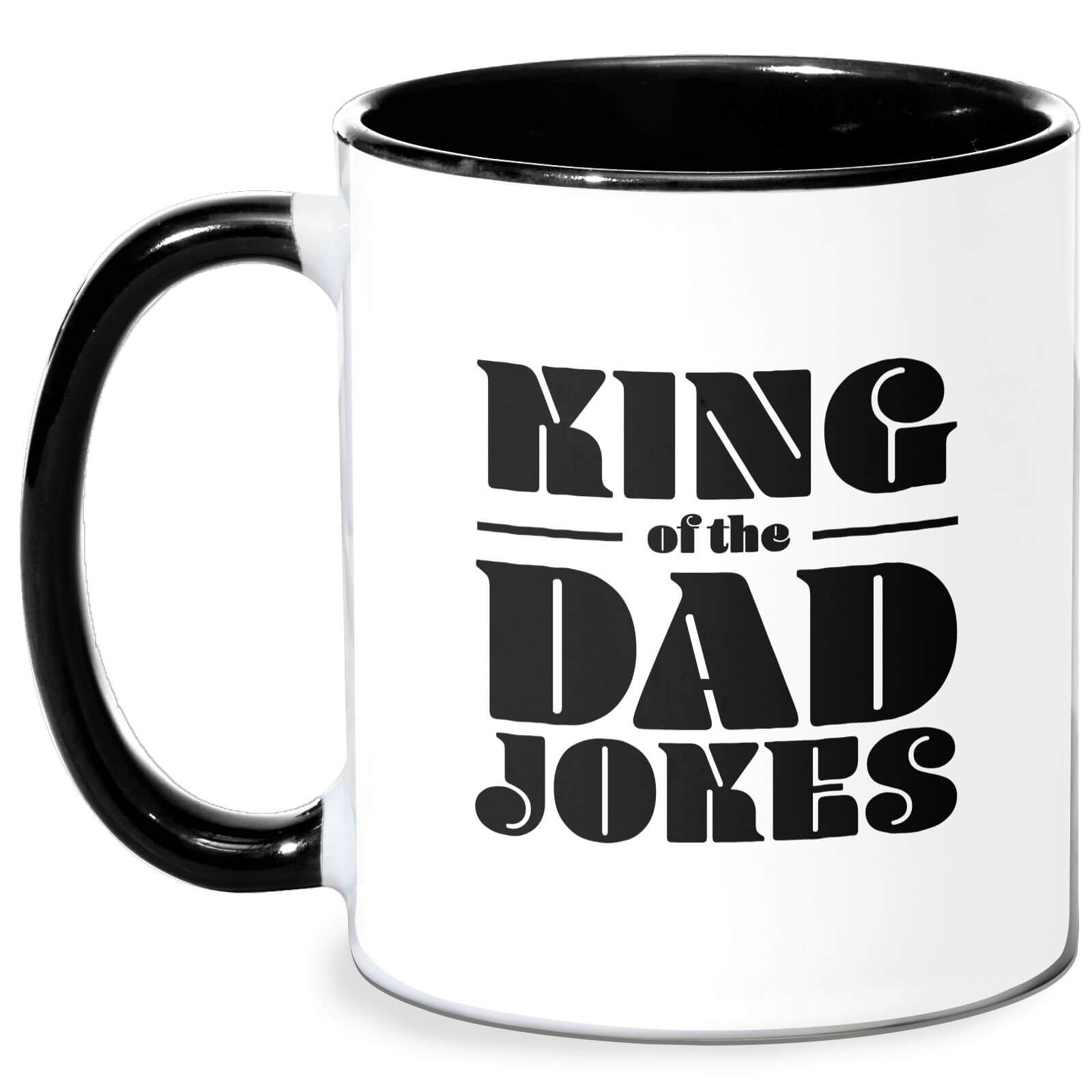 King Of The Dad Jokes Mug - White/Black