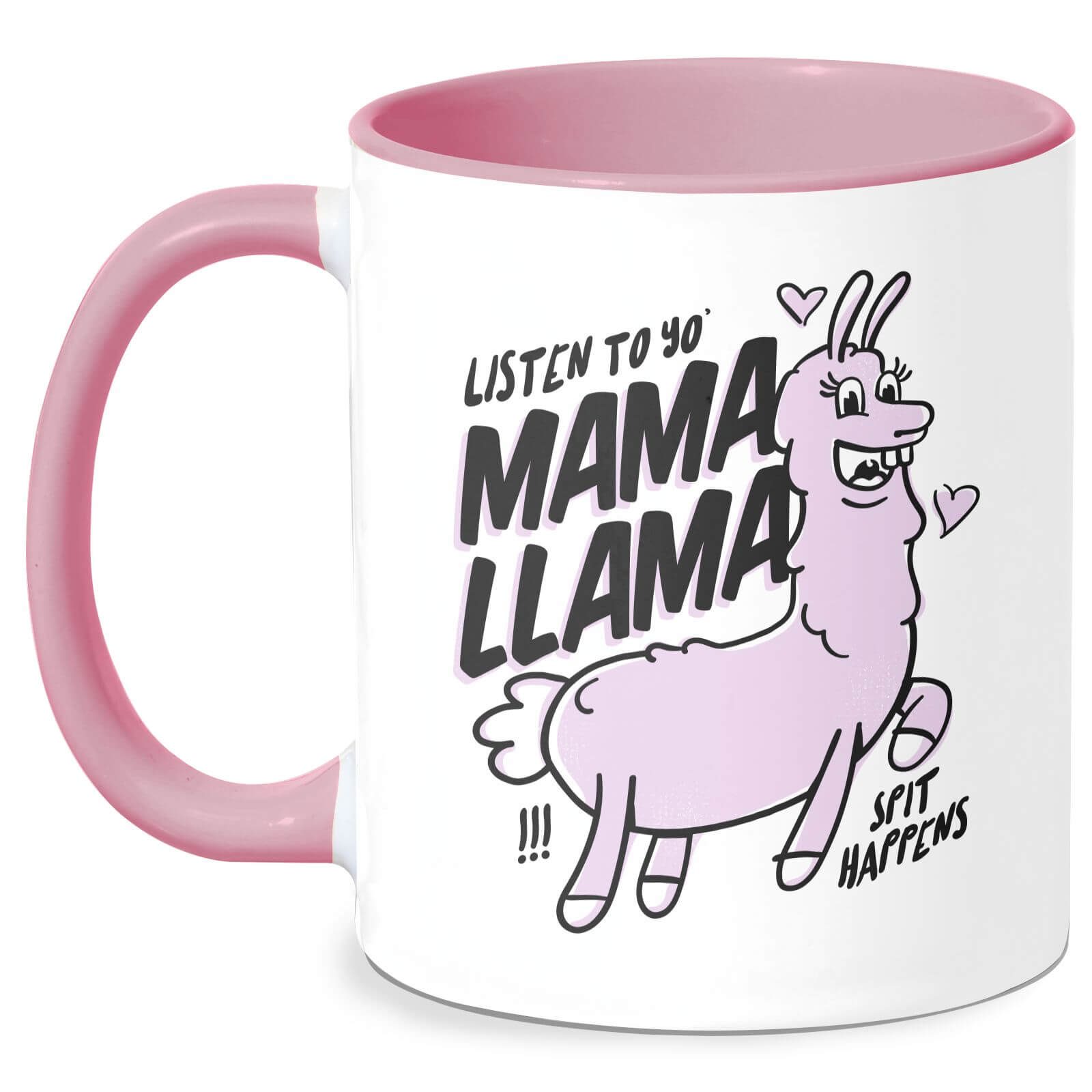 MamaLlama Mug - White/Pink