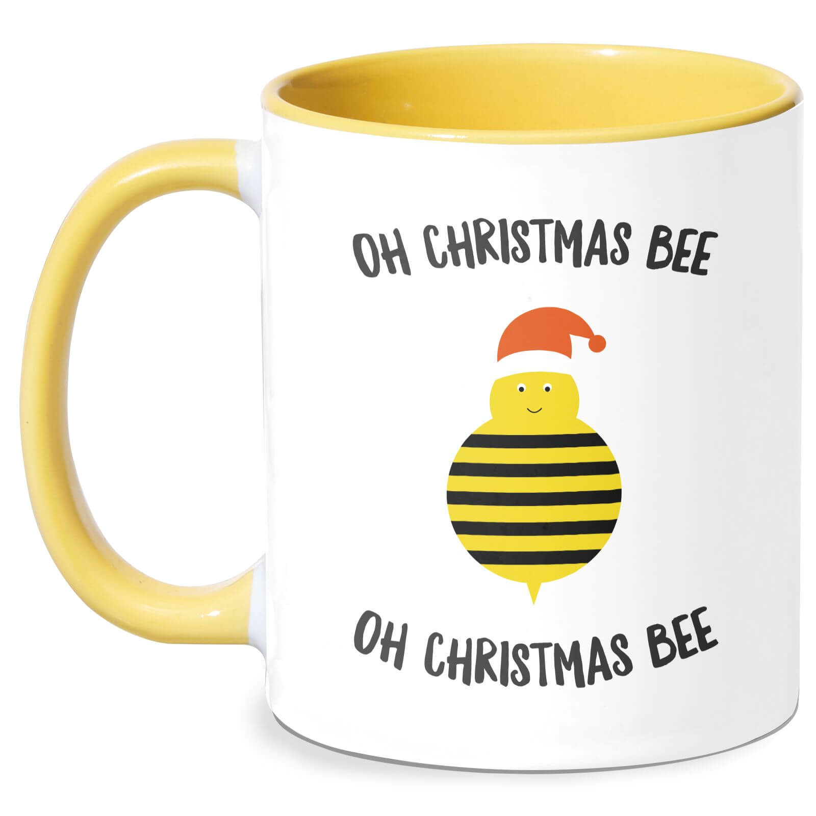 Oh Christmas Bee Oh Christmas Bee Mug - White/Yellow