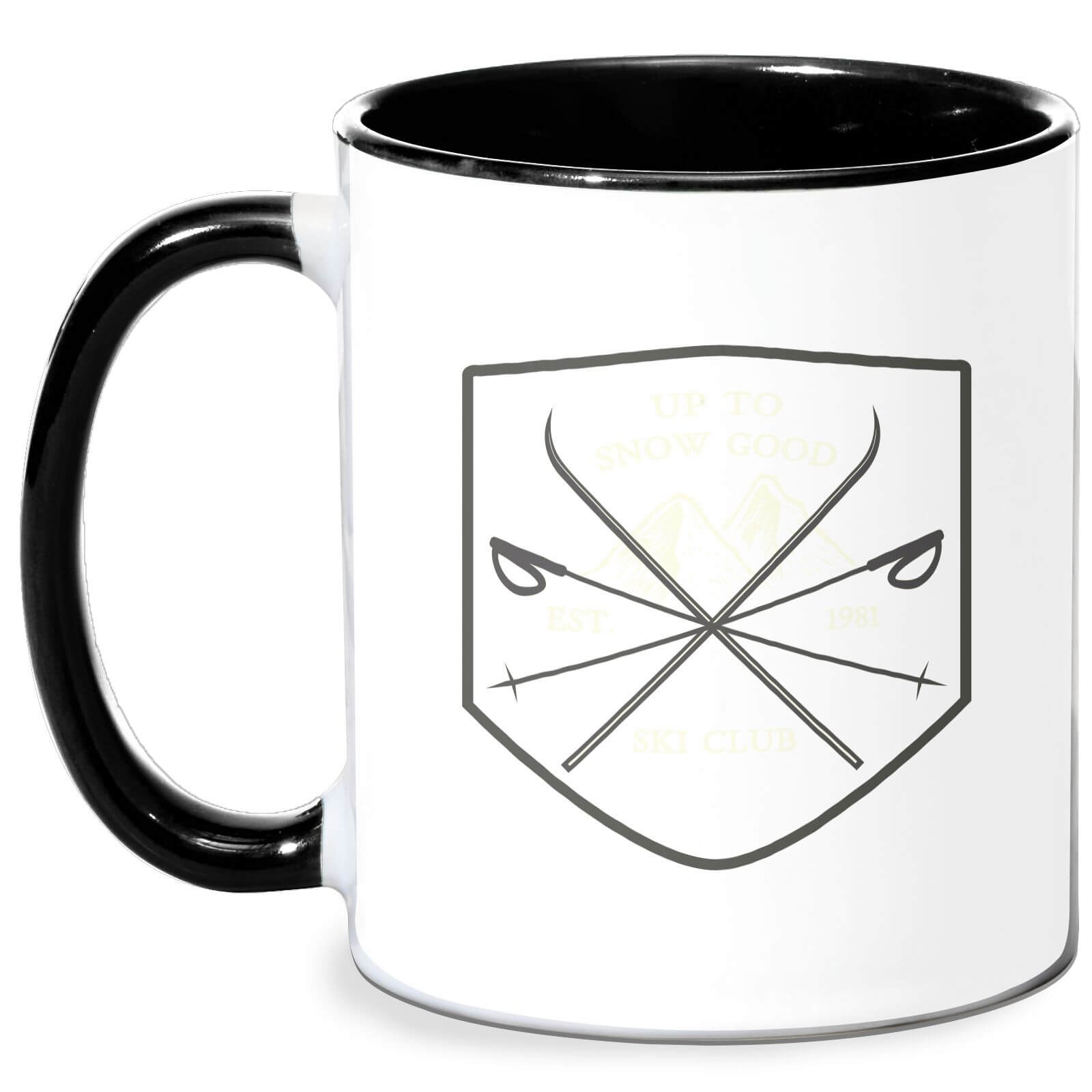 Up To Snow Good Mug - White/Black