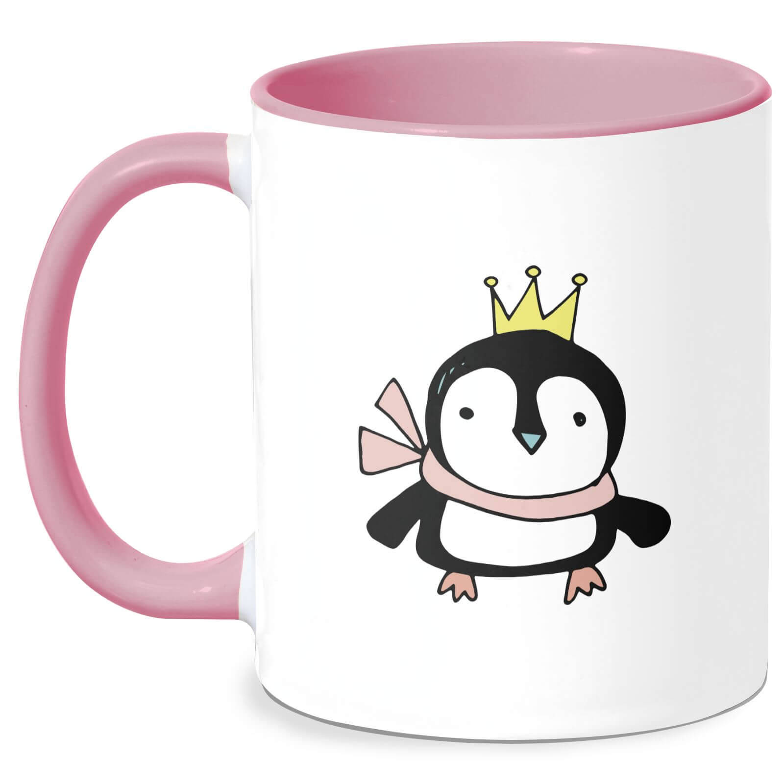 Christmas Penguin Mug - White/Pink