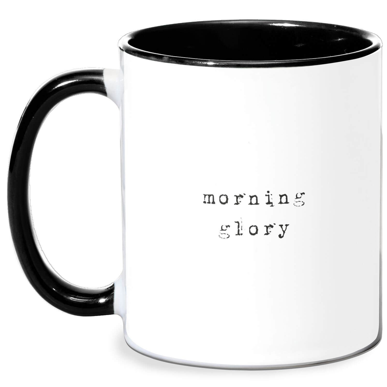 Morning Glory Mug - White/Black