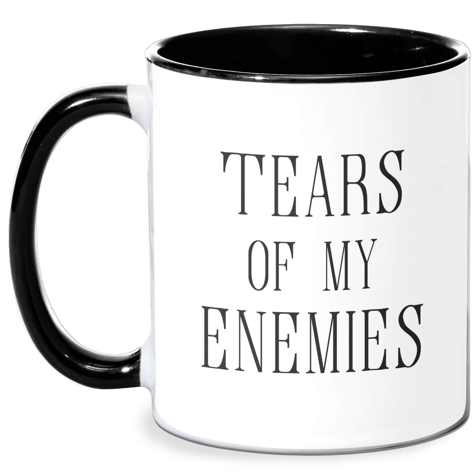 Tears Of My Enemies Mug - White/Black