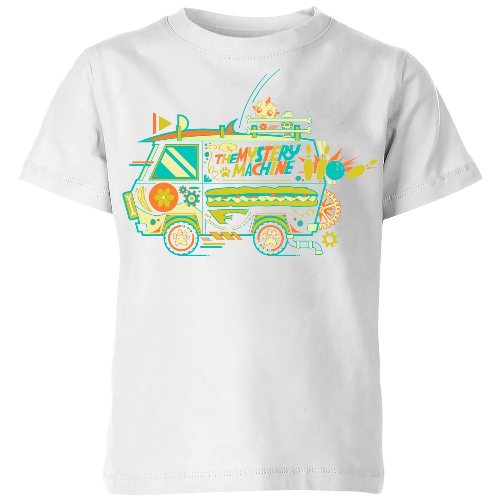 The Mystery Machine Kids' T-Shirt - White - 9-10 Years - White
