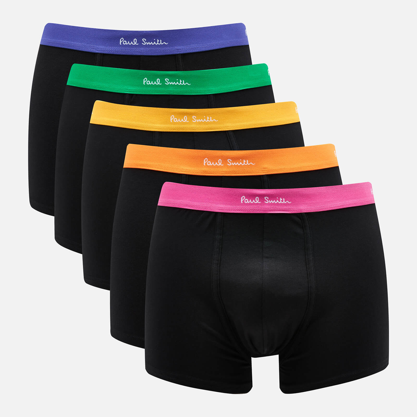 PS Paul Smith Men's 5-Pack Trunk Boxer Shorts - Black/Multi - S