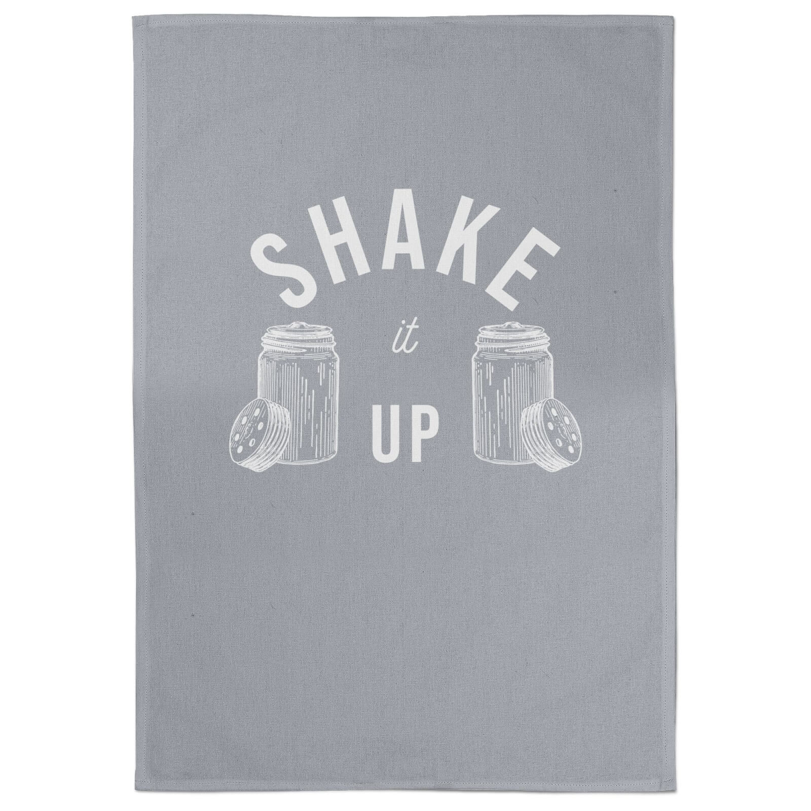 Shake It Up Cotton Grey Tea Towel