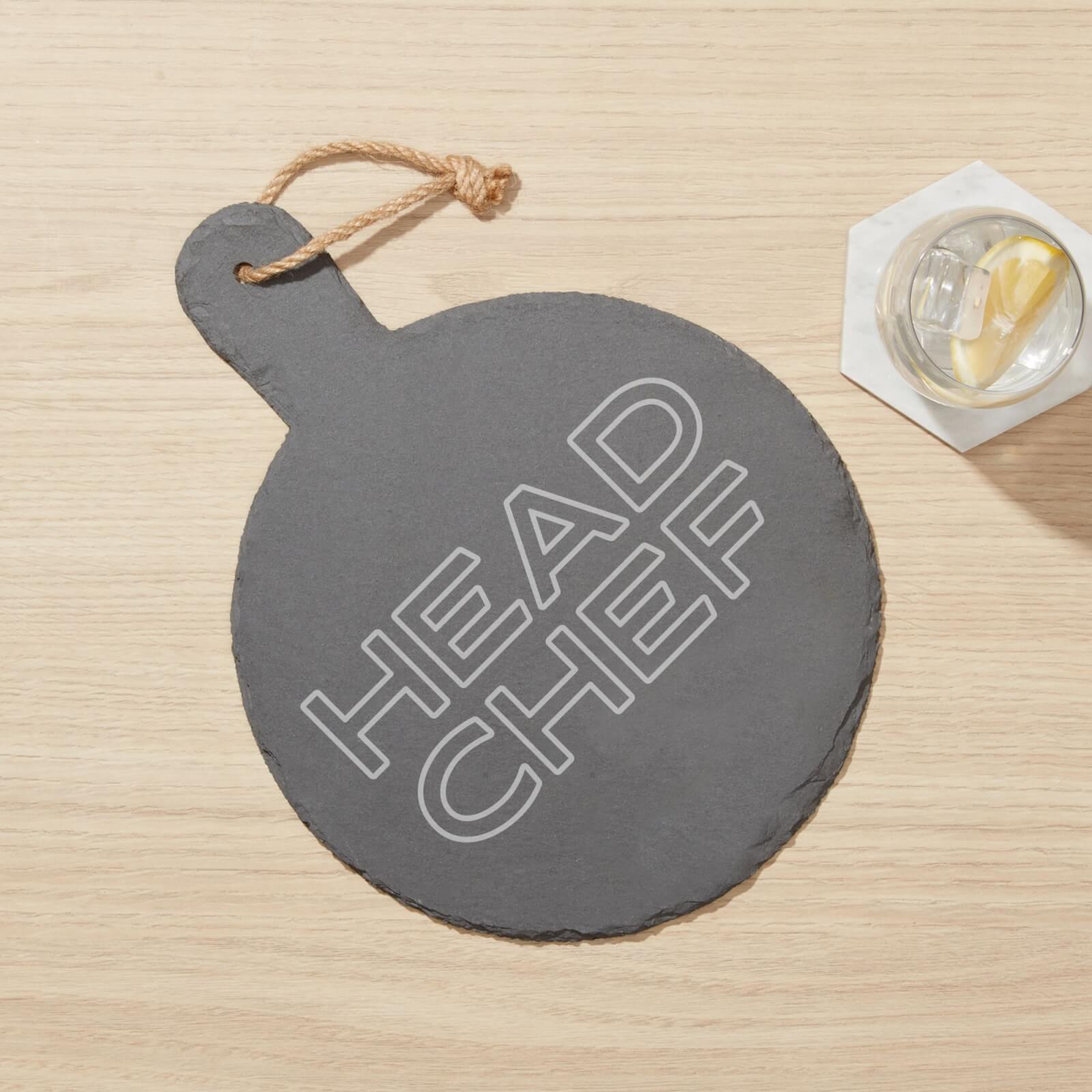 Head Chef Engraved Slate Cheese Board