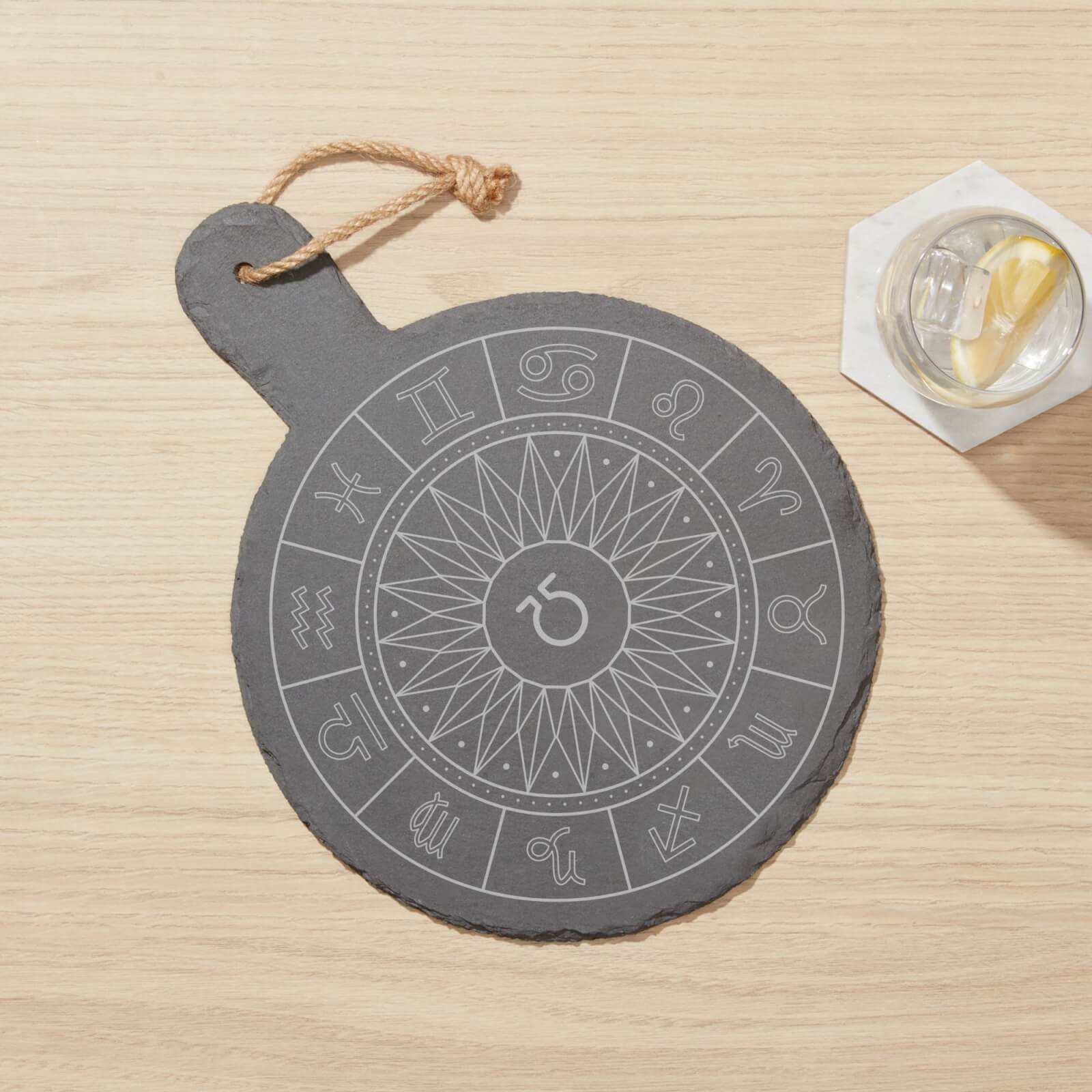 Horoscope Engraved Slate Cheese Board