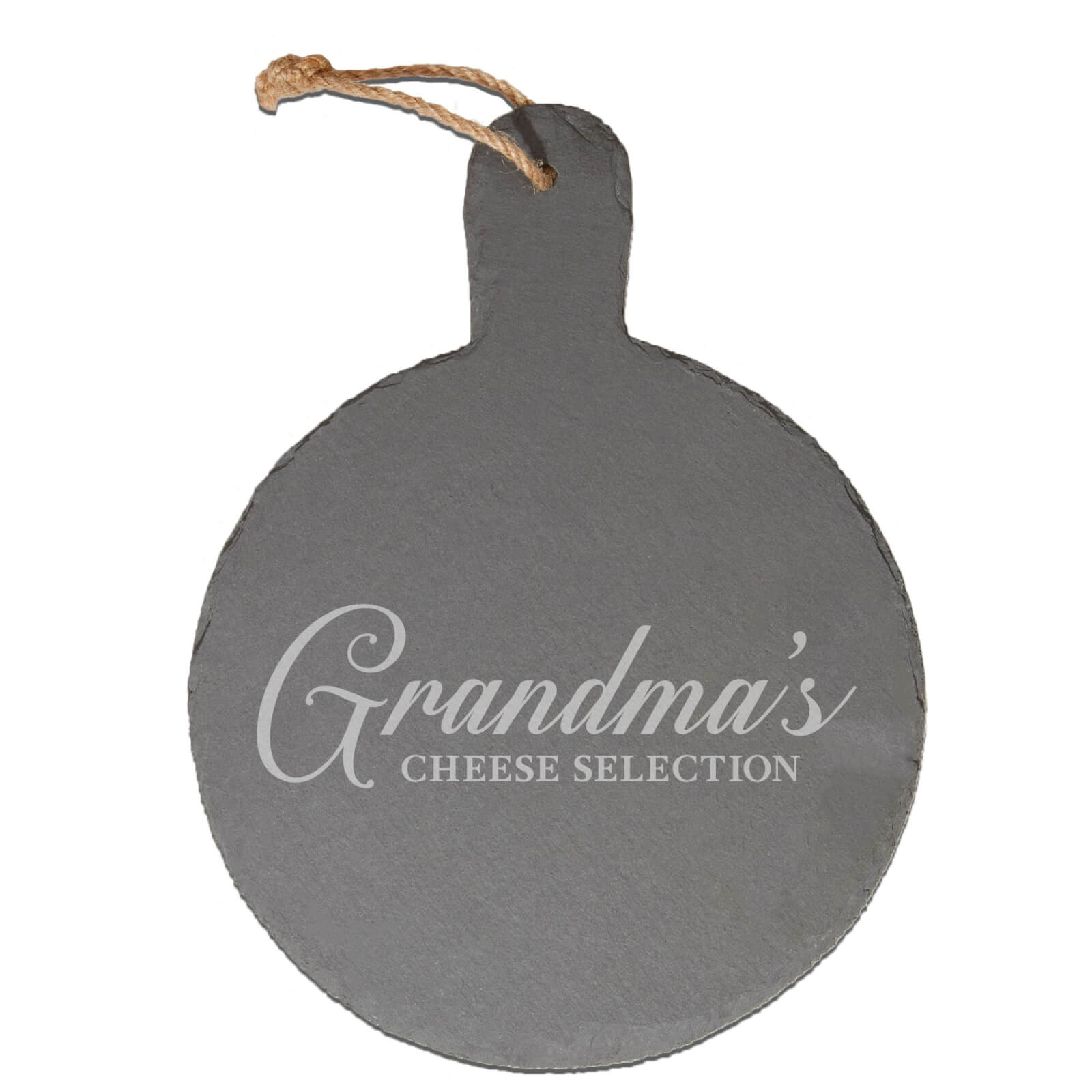 Grandma's Cheese Selection Engraved Slate Cheese Board