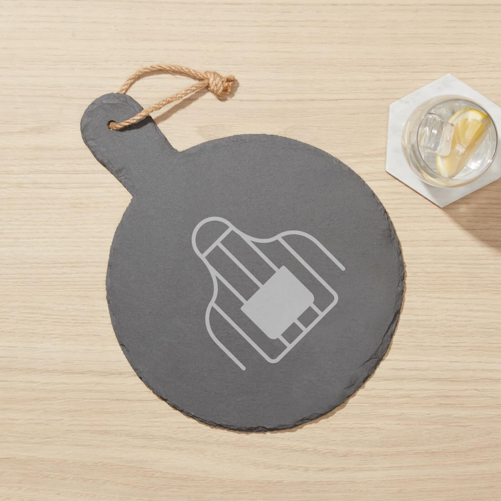 Apron Engraved Slate Cheese Board