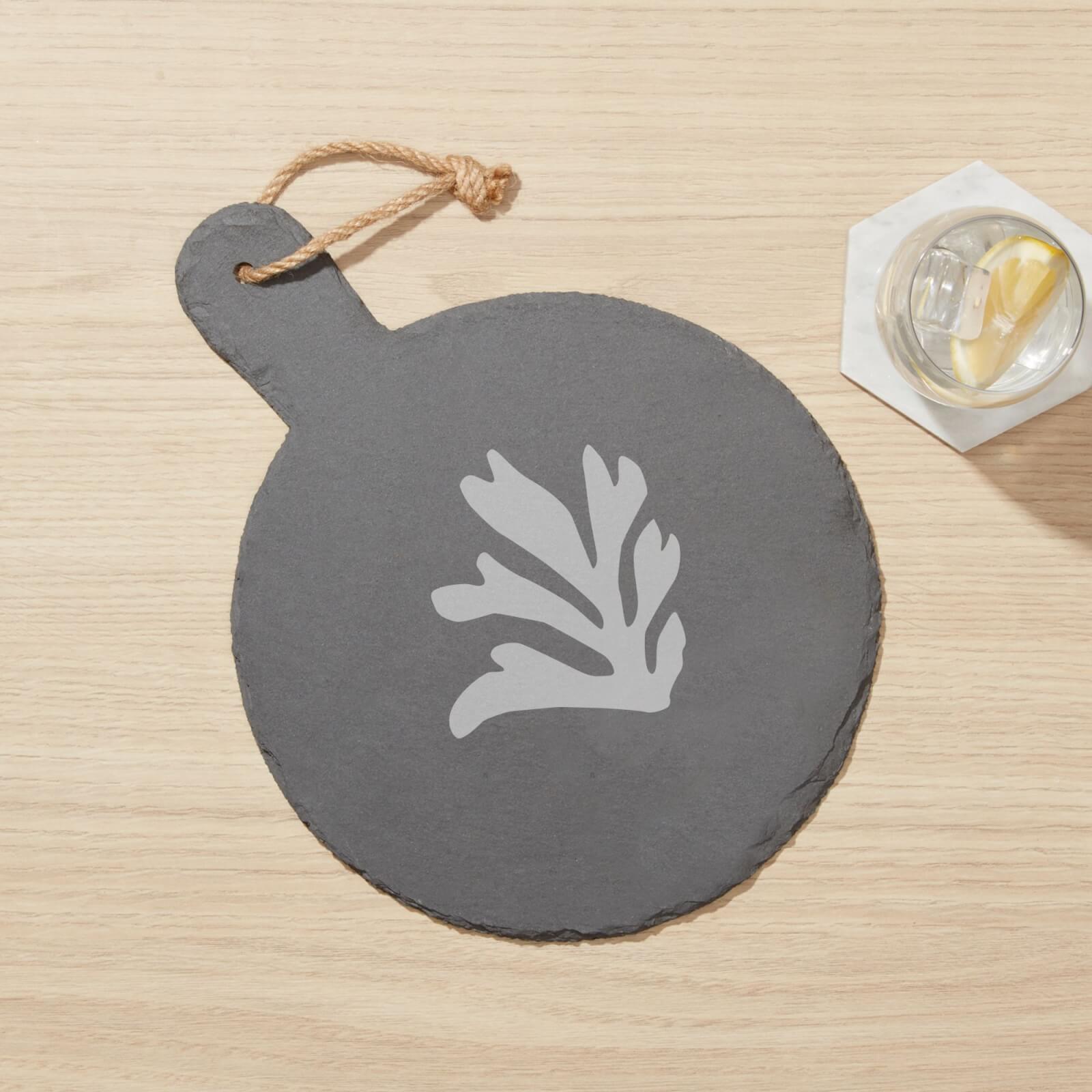 Coral Engraved Slate Cheese Board