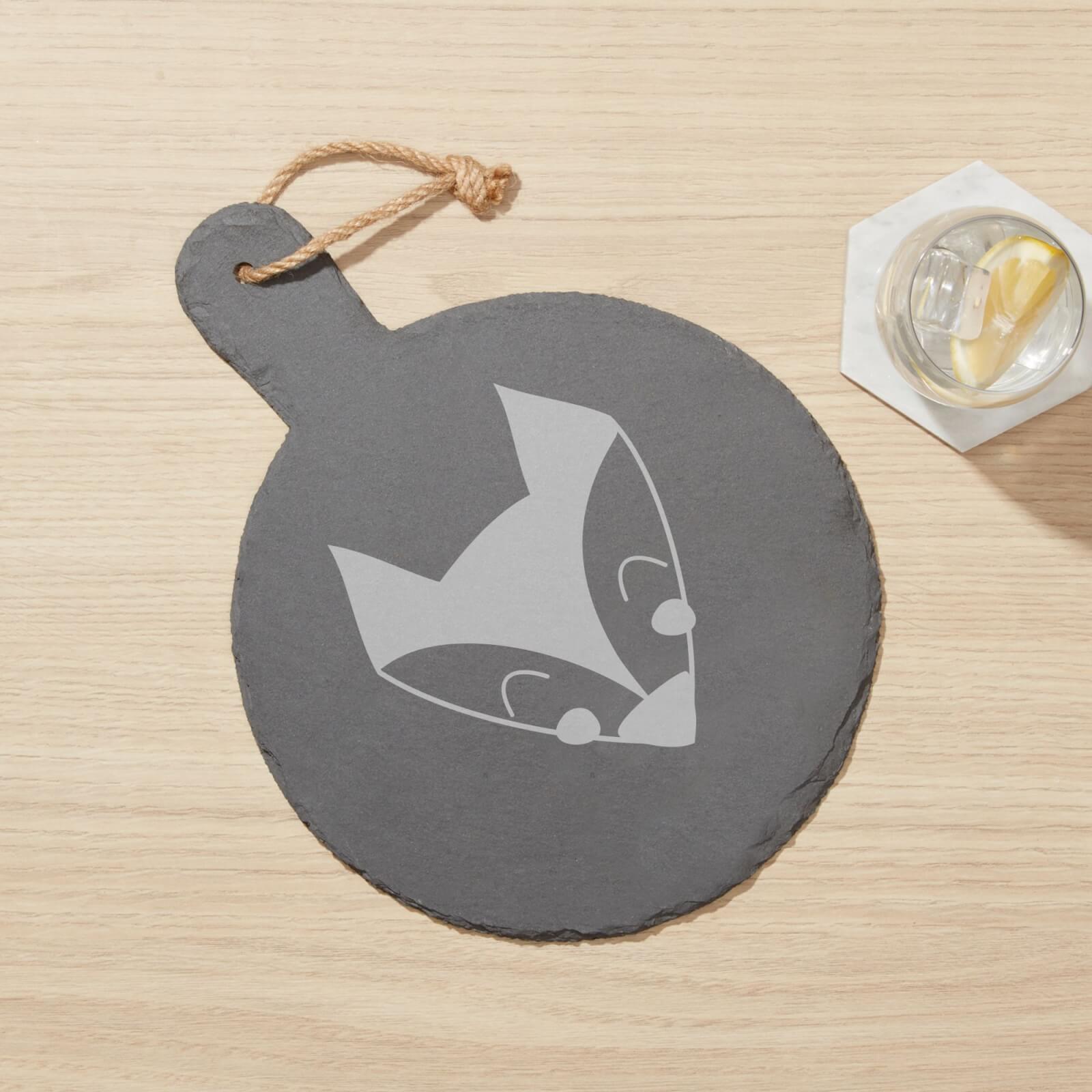 Fox Engraved Slate Cheese Board