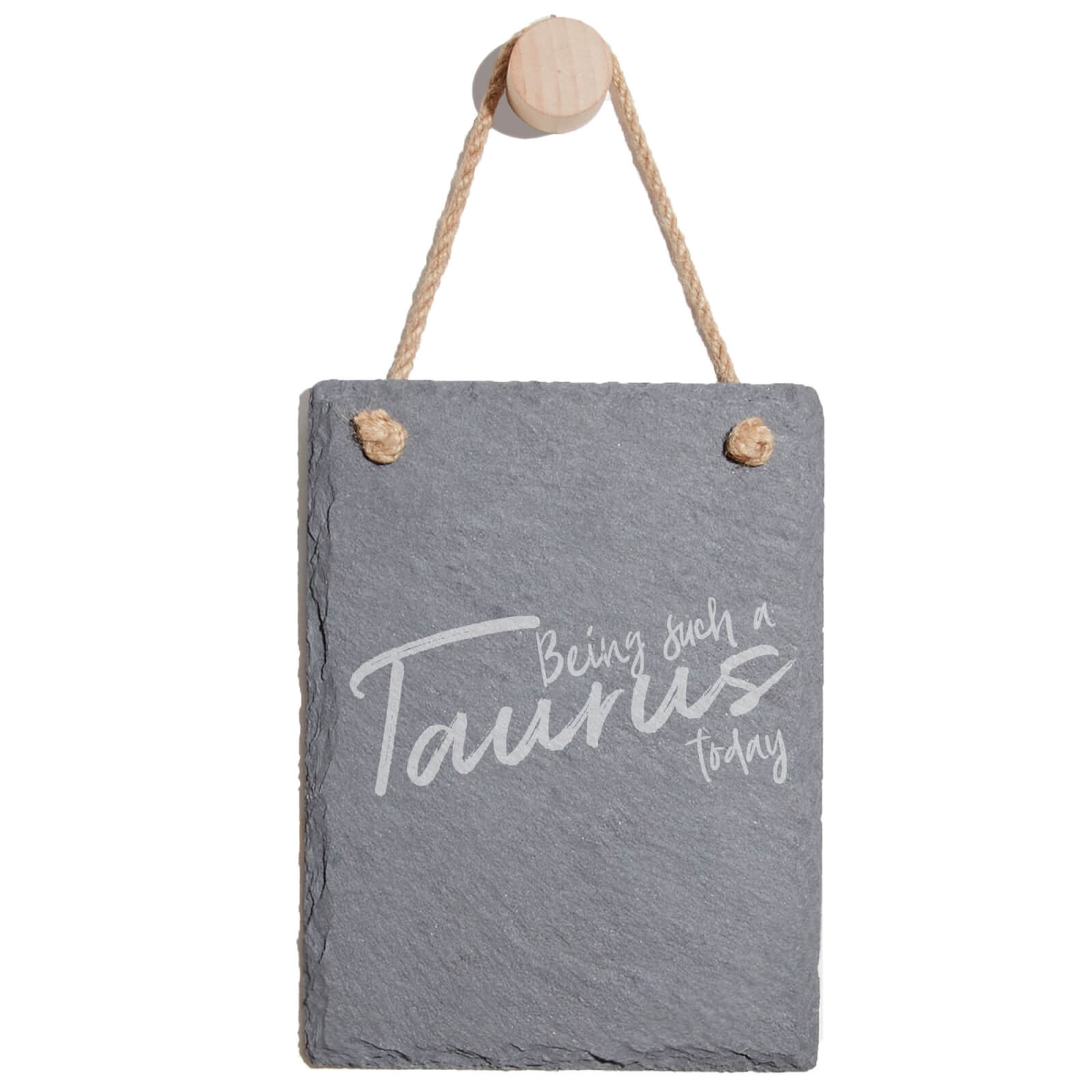 Being Such A Taurus Today Engraved Slate Memo Board - Portrait