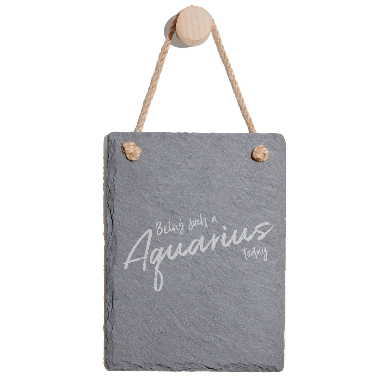 Being Such An Aquarius Today Engraved Slate Memo Board - Portrait