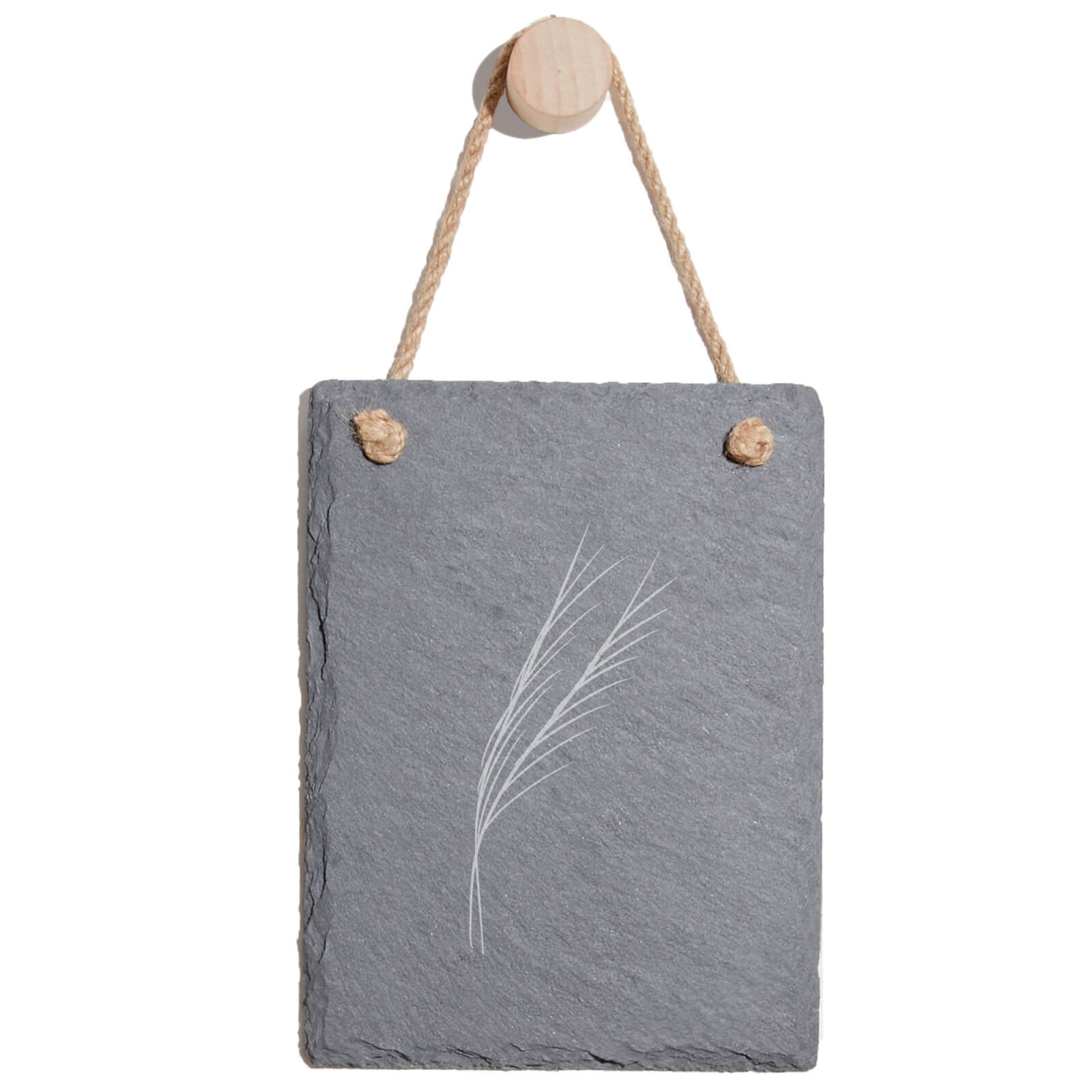 Leaves Engraved Slate Memo Board - Portrait