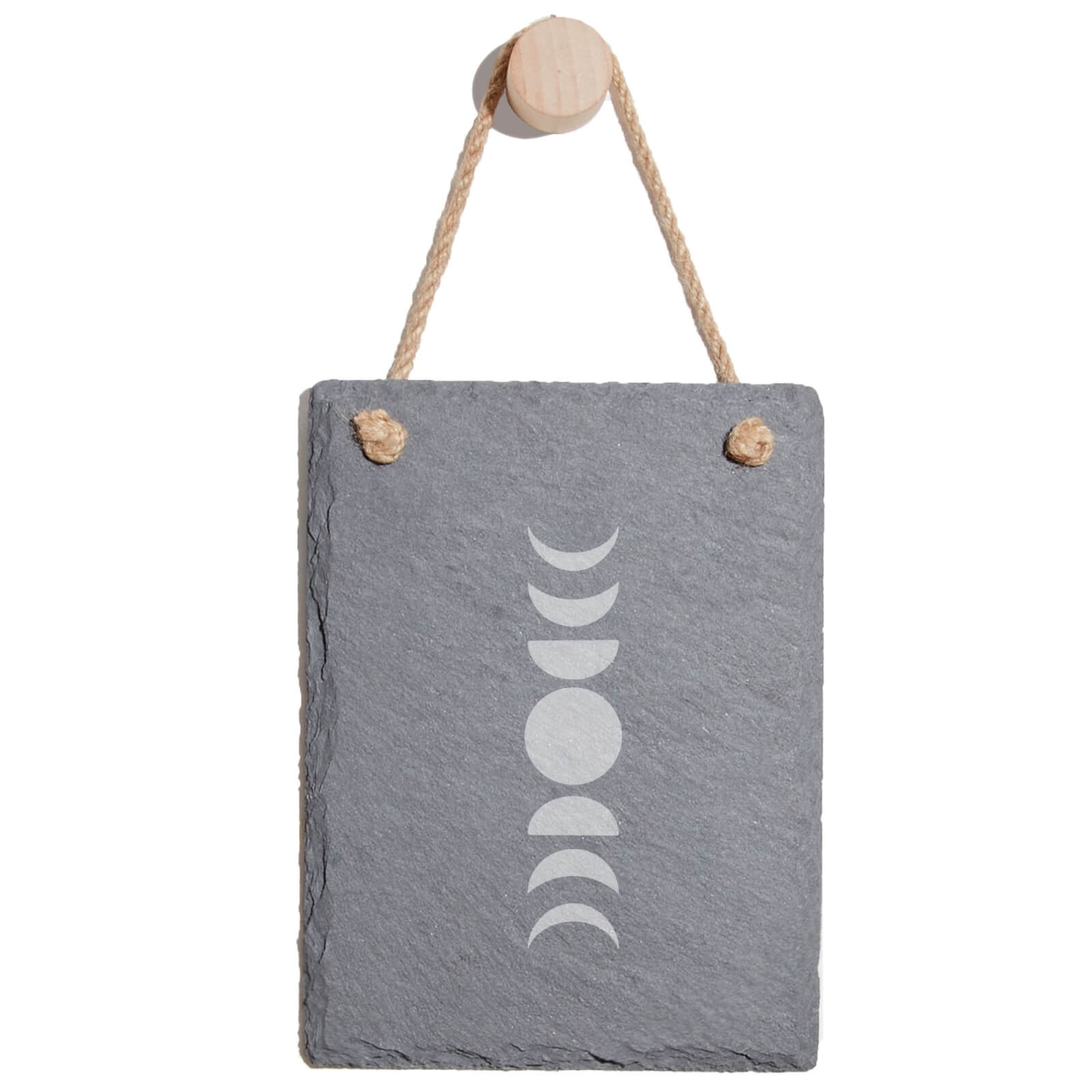 Moon Phases Engraved Slate Memo Board - Portrait
