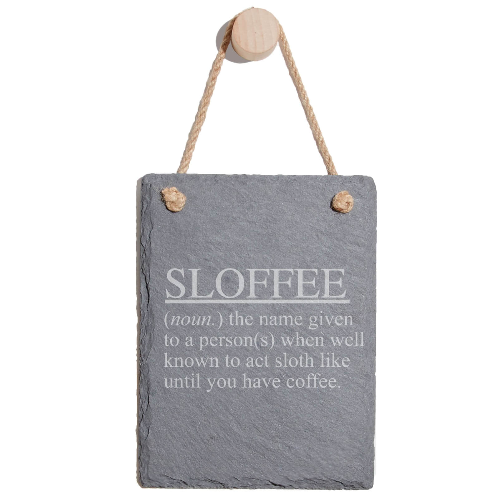 Sloffee Engraved Slate Memo Board - Portrait