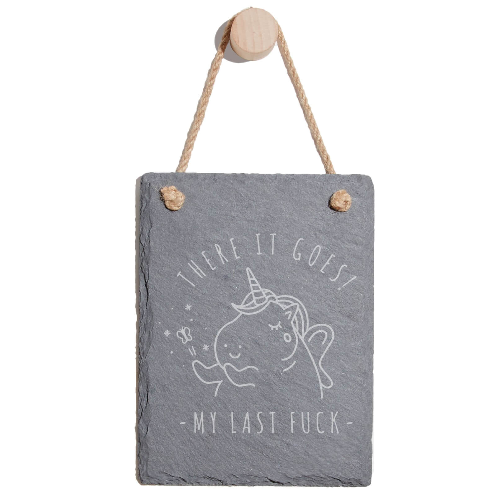 There It Goes! Engraved Slate Memo Board - Portrait