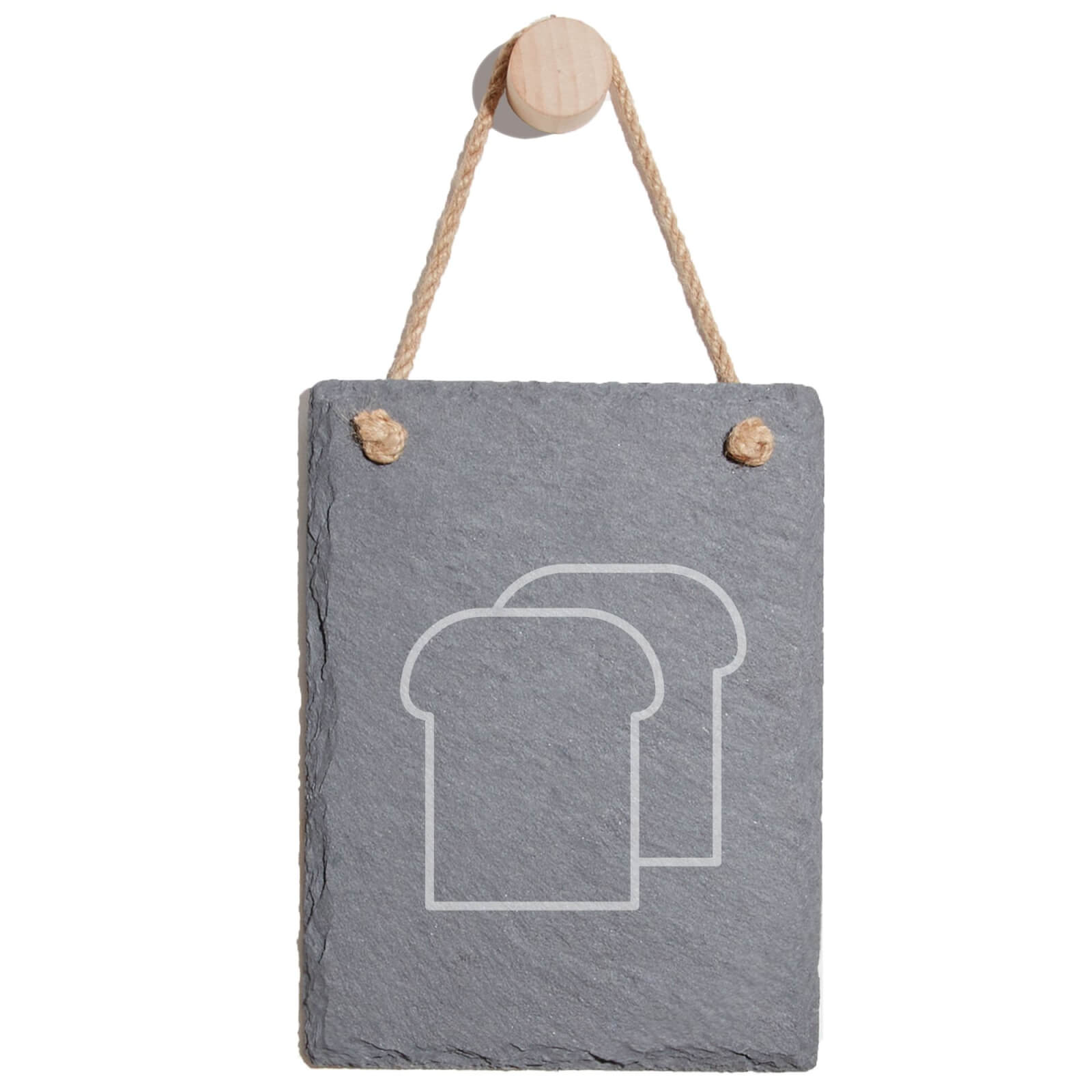 Toast Engraved Slate Memo Board - Portrait