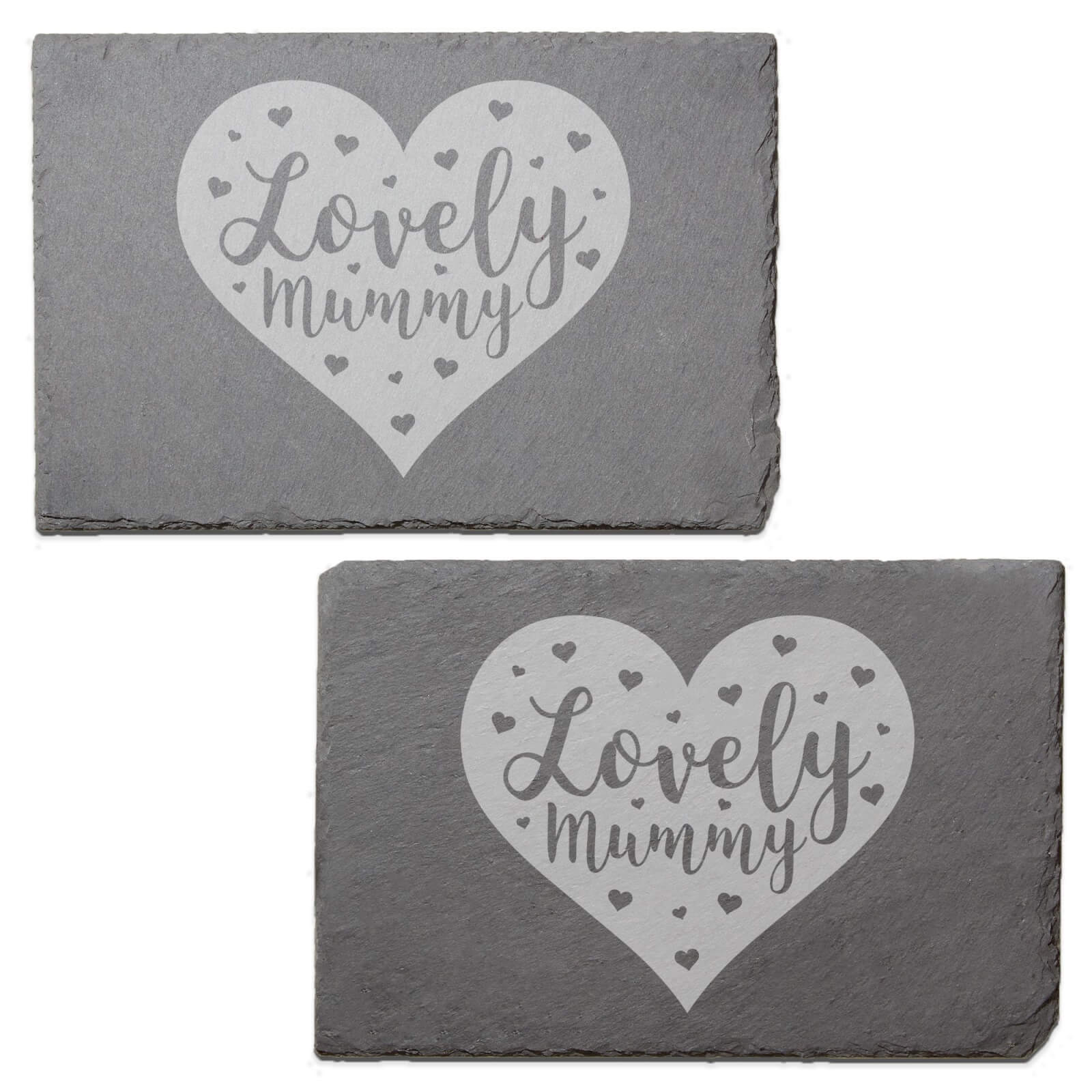 Lovely Mum Engraved Slate Placemat - Set of 2