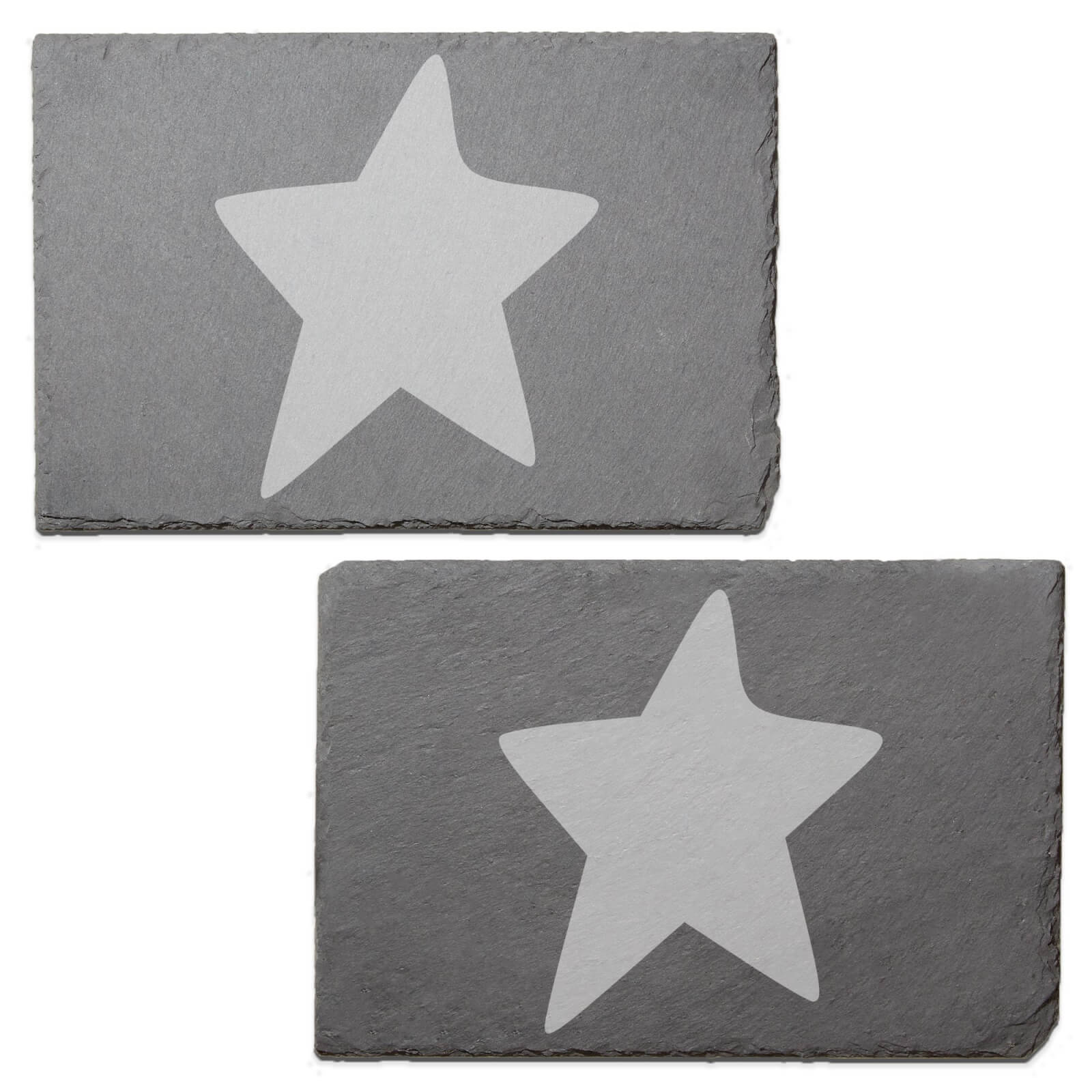Star Engraved Slate Placemat - Set of 2