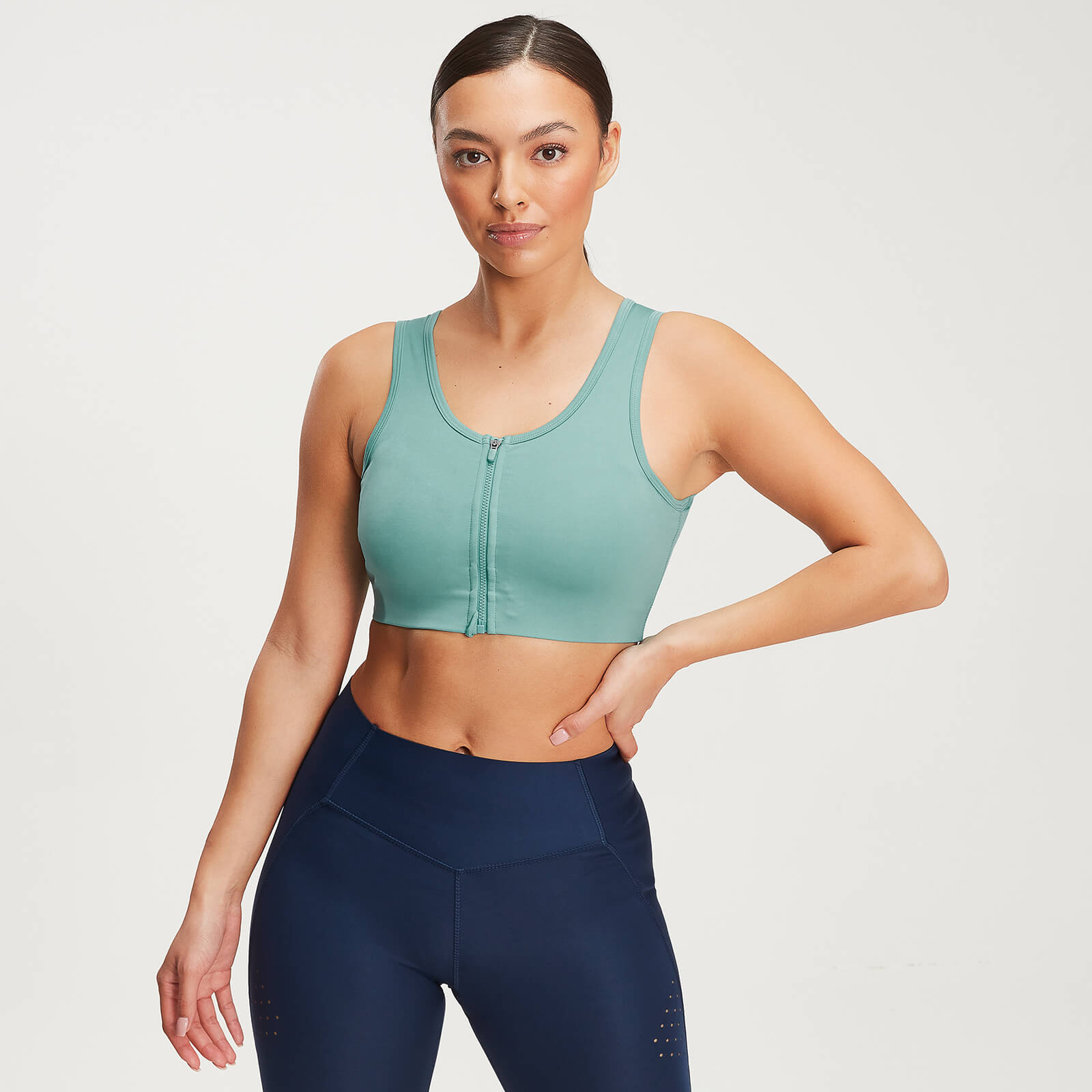 Brassière de sport MP Velocity Sculpt pour femmes – Vert fumé - XS