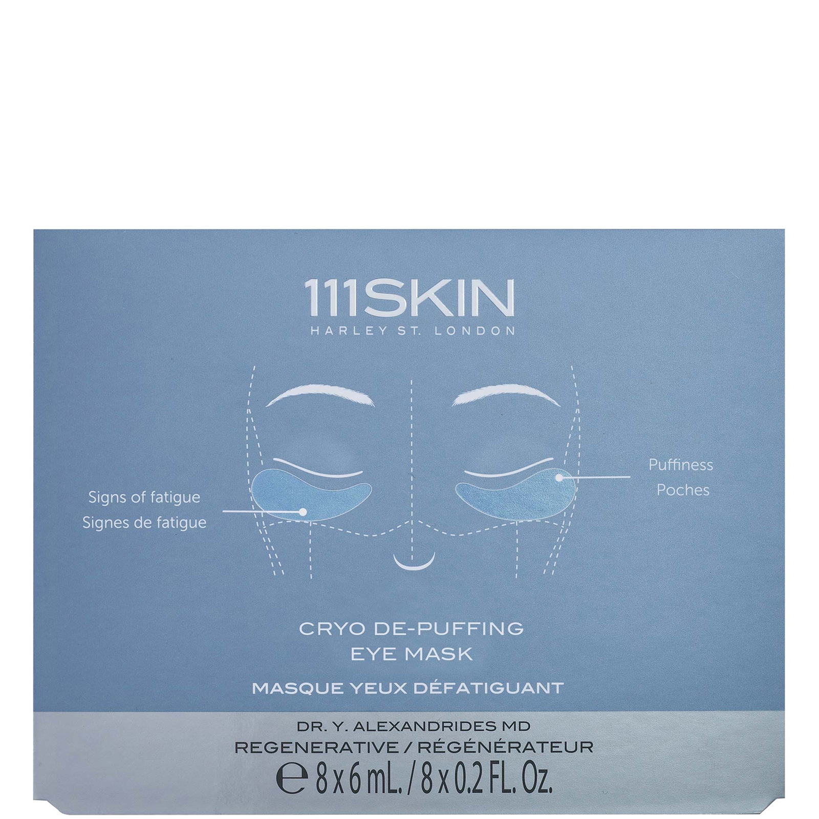 Фото - Маска для обличчя 111SKIN Cryo De-Puffing Eye Mask  CRYOEM36FF (Pack of 8)