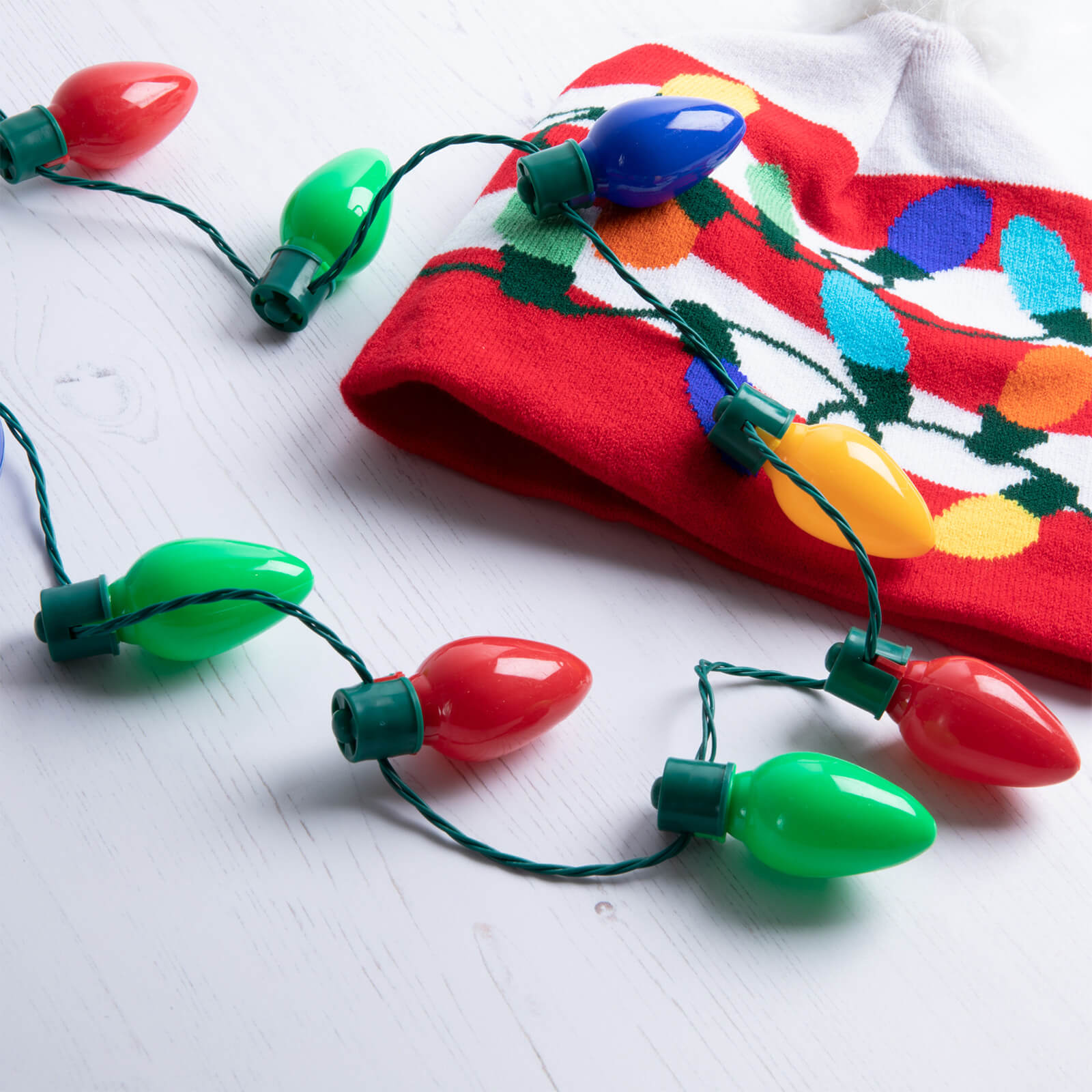 WotNot Creations Light Up Christmas Necklace