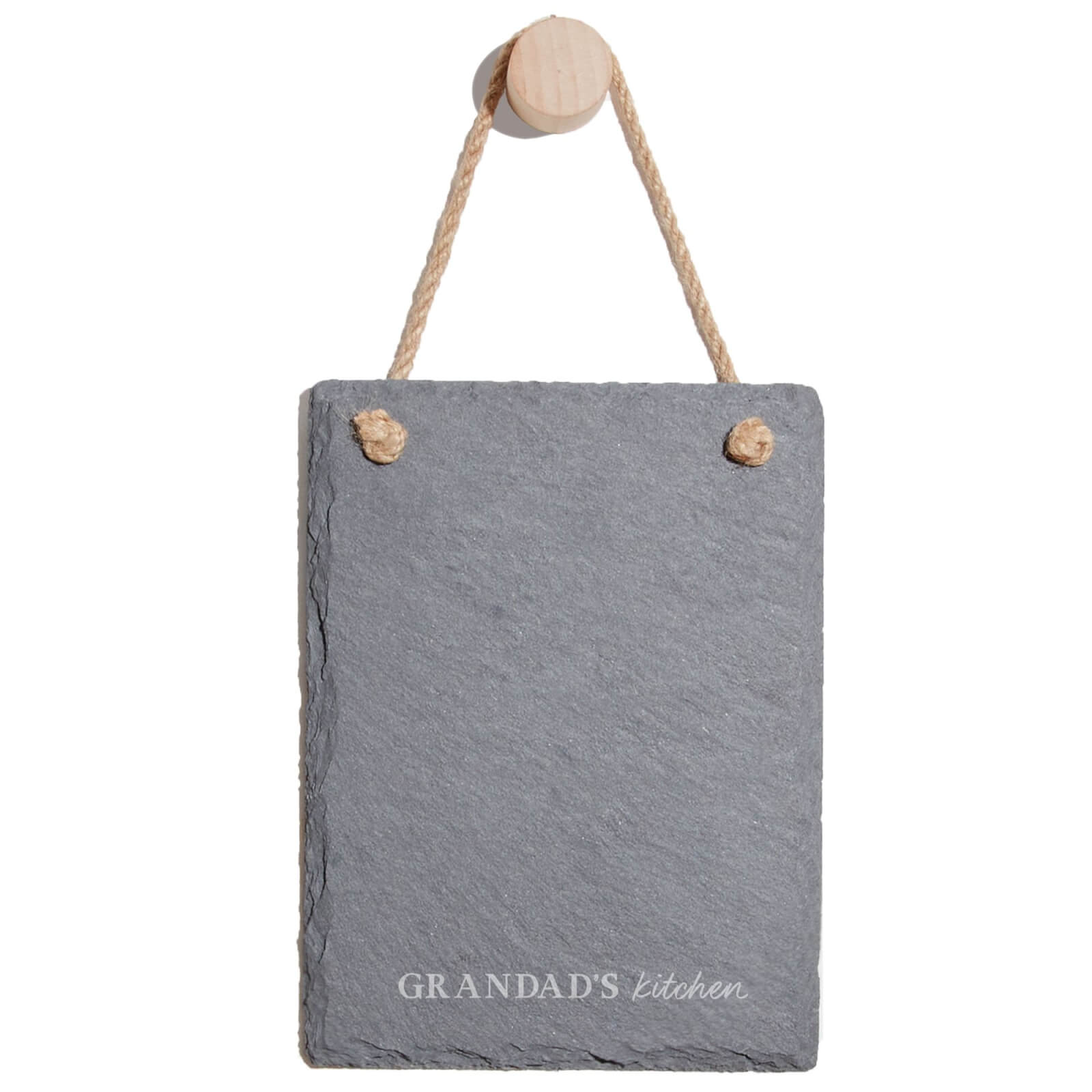 Grandad's Kitchen Engraved Slate Memo Board - Portrait