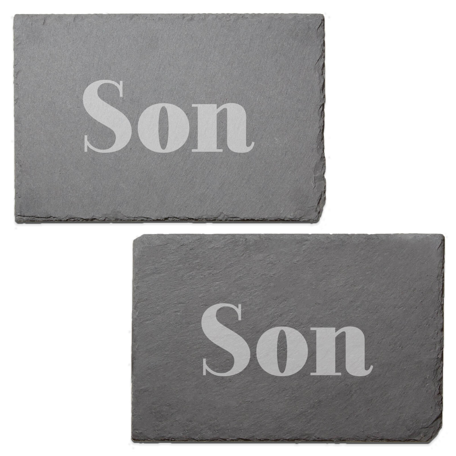 Son Engraved Slate Placemat - Set of 2