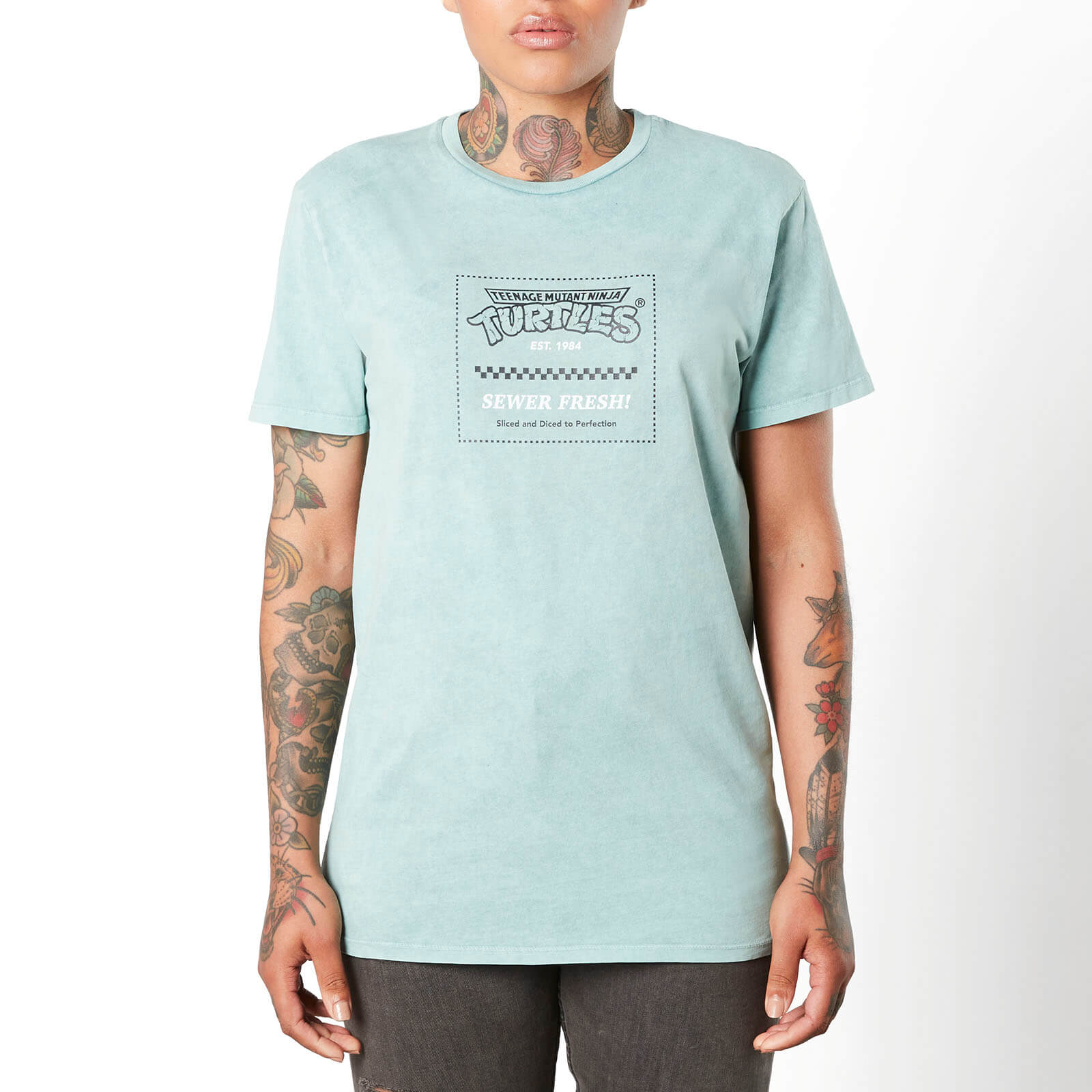 

T-shirt Tortues Ninja Ninja Style unisexe - Vert Délavé - M