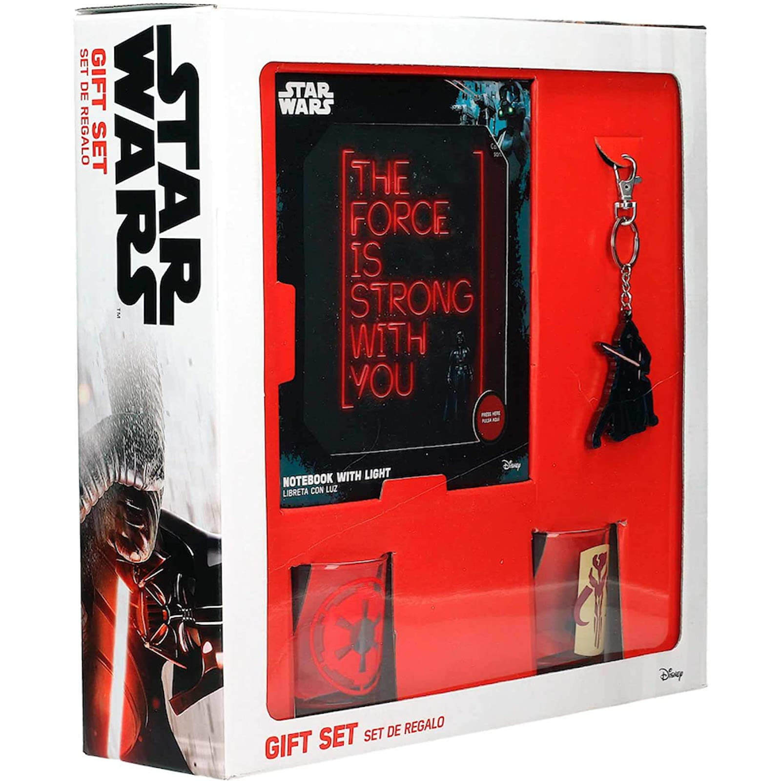 Star Wars Gift Set Notebook Glasses And Keychain