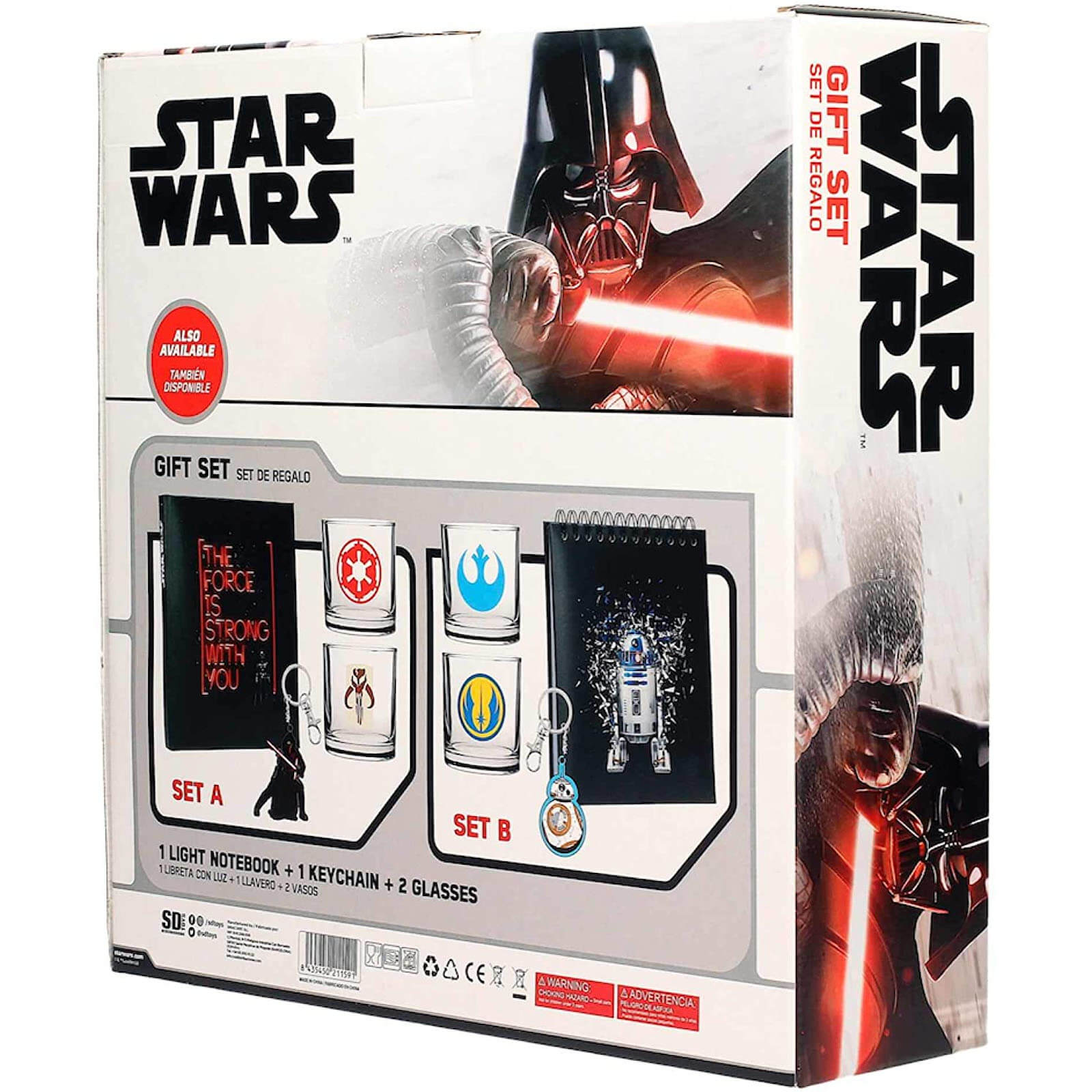 Star-Wars Gift Set (Notebook, Glasses and Keychain)