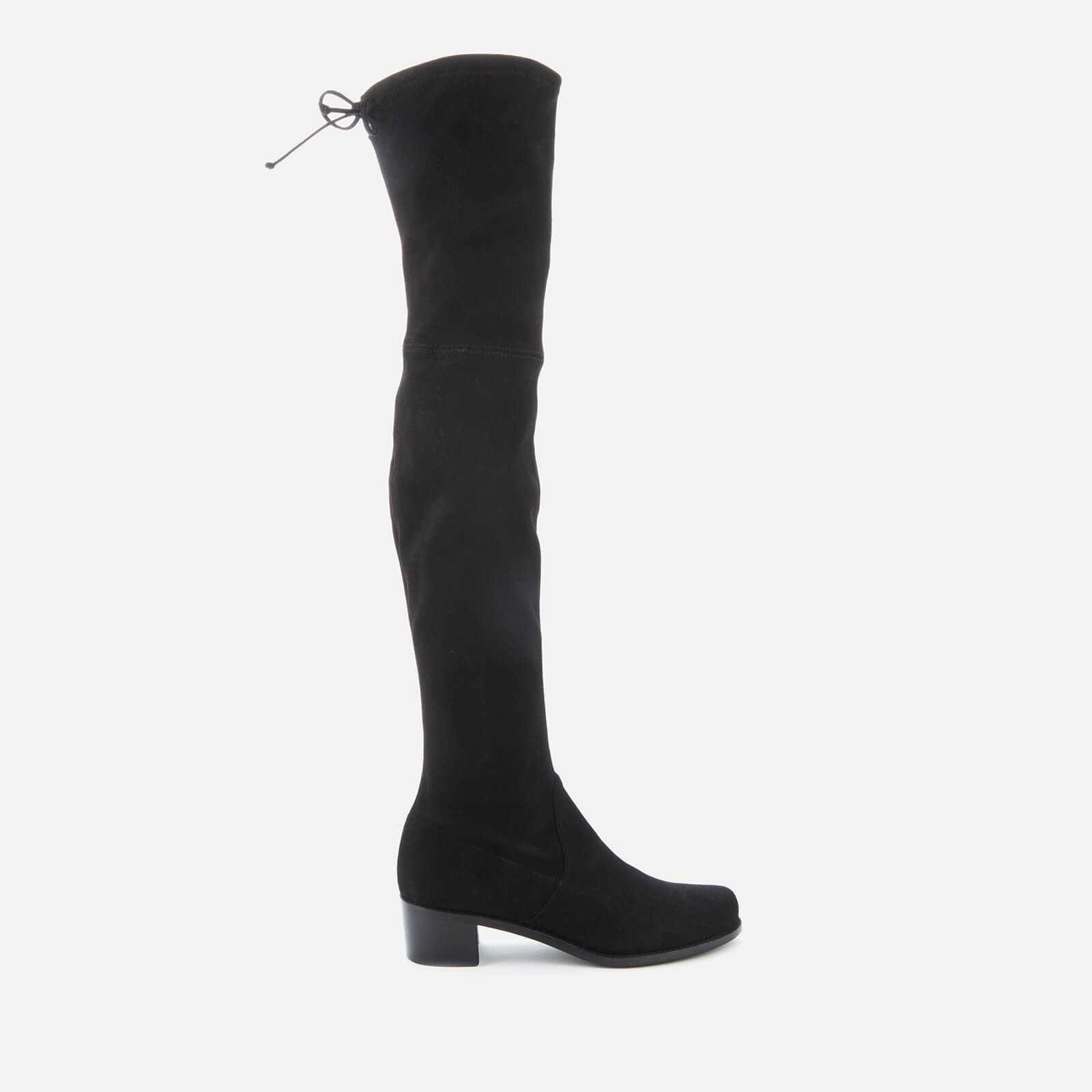 Stuart Weitzman Women's Midland Suede Over The Knee Heeled Boots - Black - UK 7