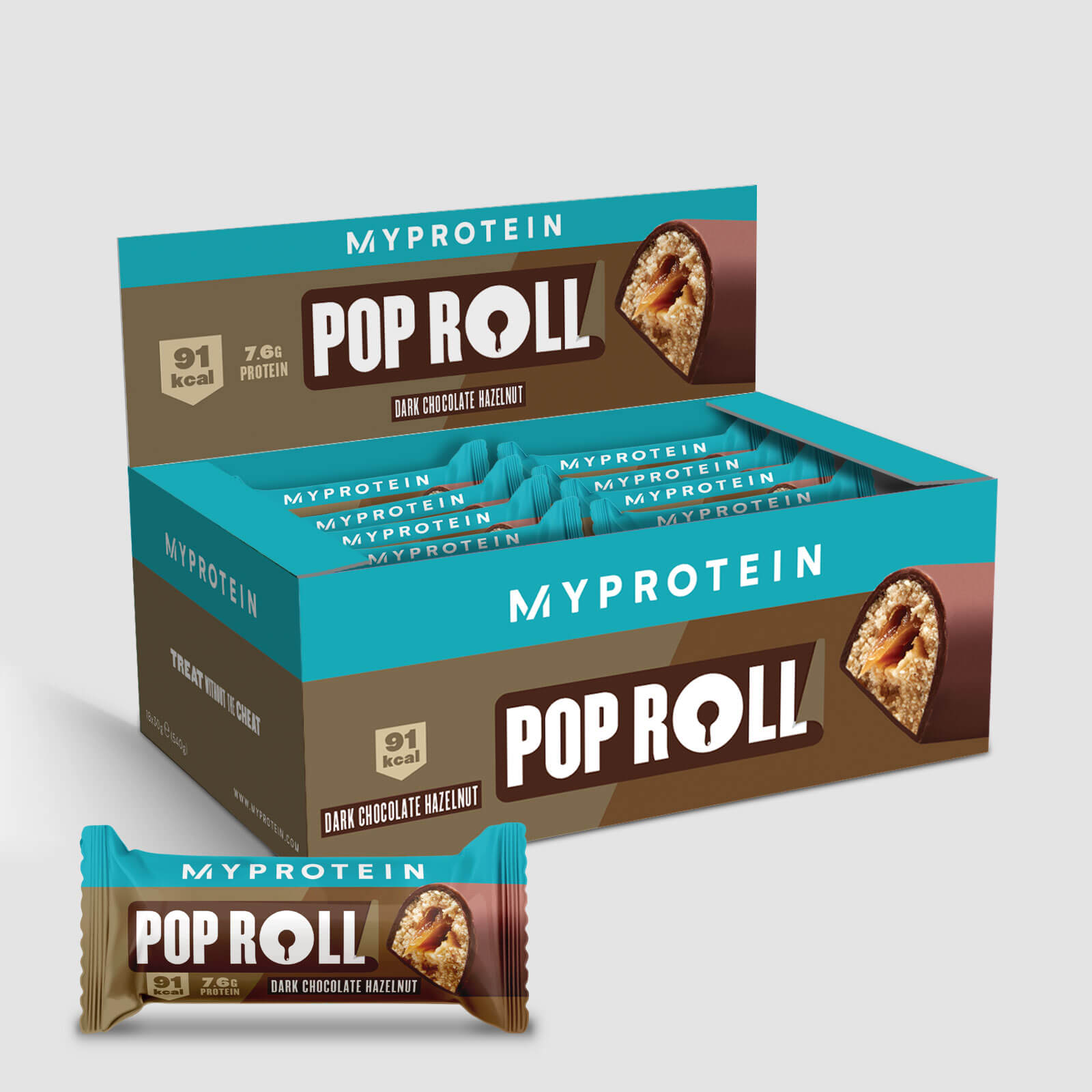 

Pop Roll - 18 x 30g - Dark Choc Hazelnut