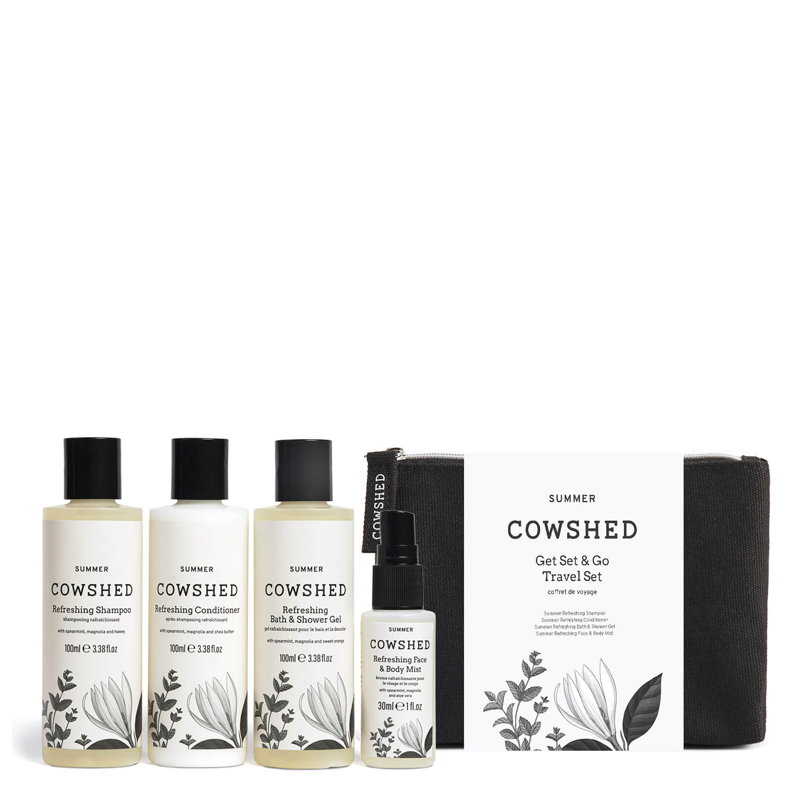 Image of Cowshed Summer Limited Edition Get Set and Go Travel Set