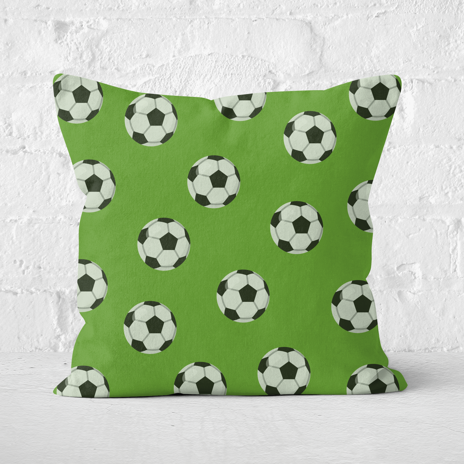Football Square Cushion - 60x60cm - Soft Touch